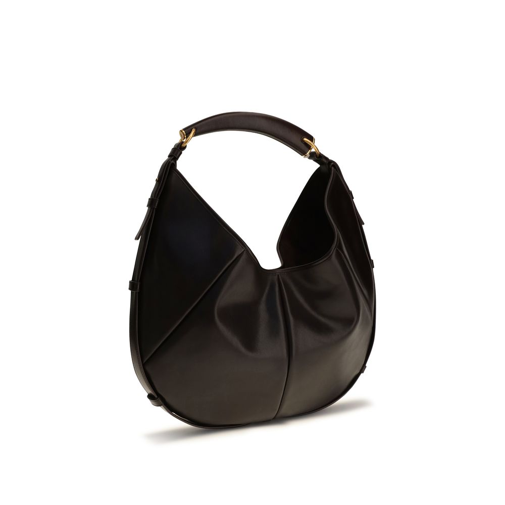 Saint Laurent Mombasa Medium Hobo Bag - Santal Brown Calfksin