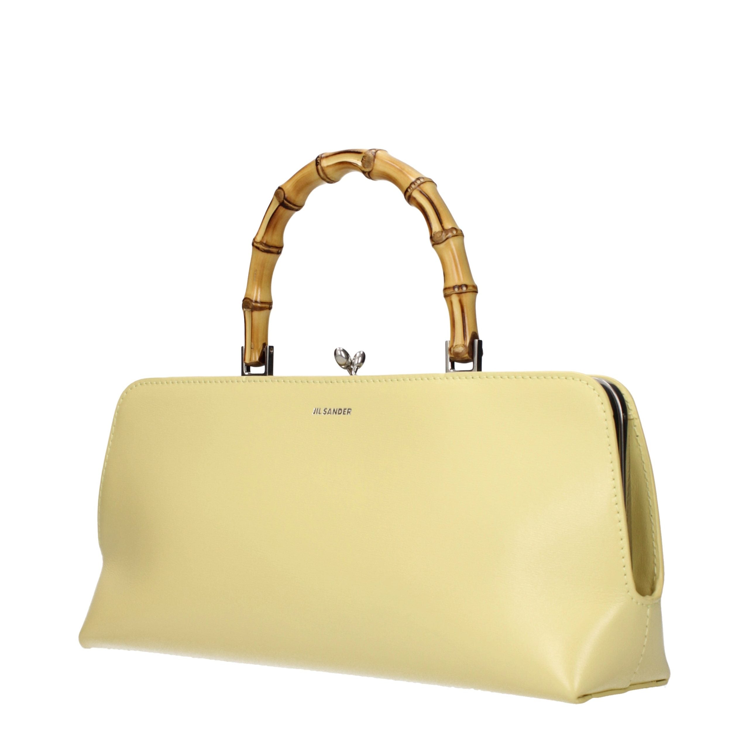 Jil Sander Goji Bamboo Small - Yellow Leather