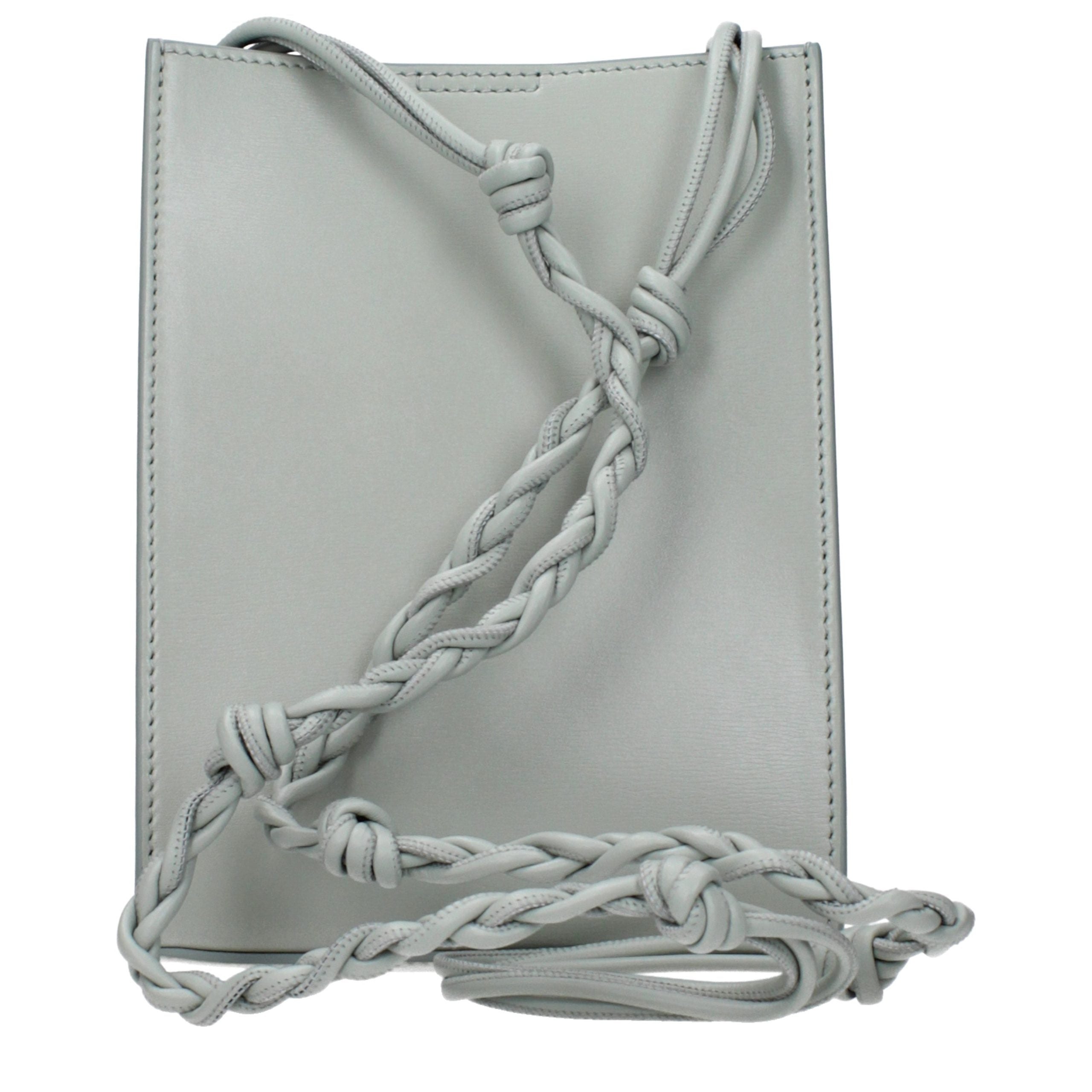 Jil Sander Tangle Crossbody Leather Bag Small - Sea Foam