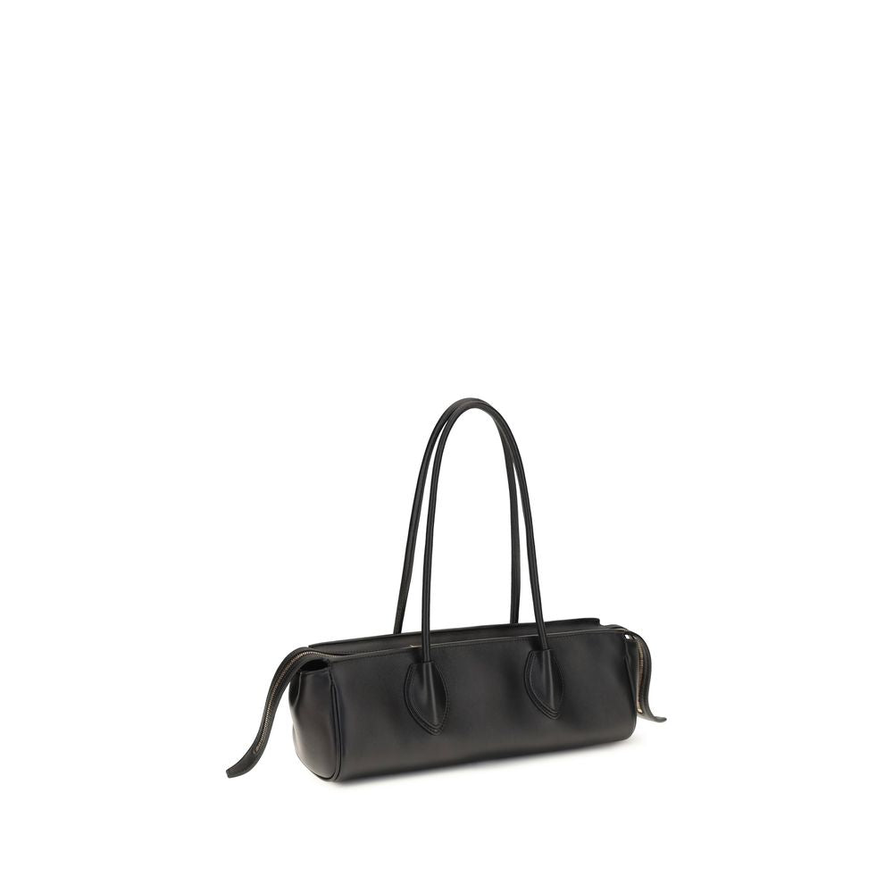 Khaite Donna Shoulder Bag - Black Nappa Lambskin