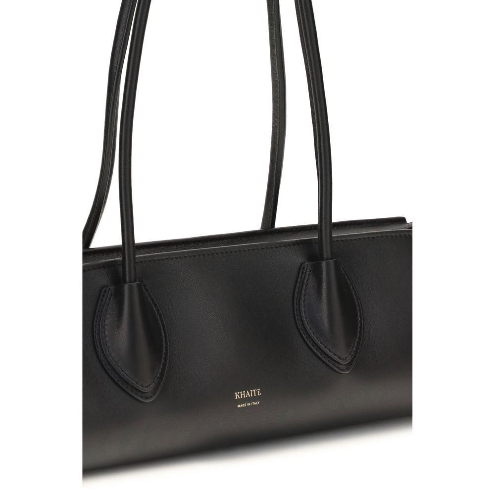 Khaite Donna Shoulder Bag - Black Nappa Lambskin