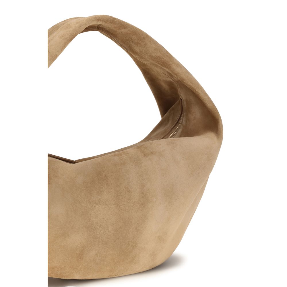 Khaite Olivia Medium Hobo Bag - Goldenrod Suede