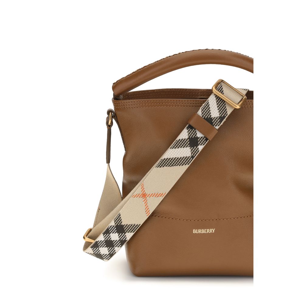 Burberry Mini B Clip Bucket Bag - Hazel Brown