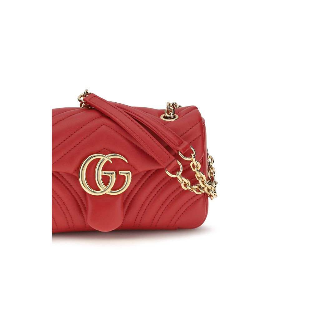 Gucci GG Marmont Small Shoulder Bag - Bright Red