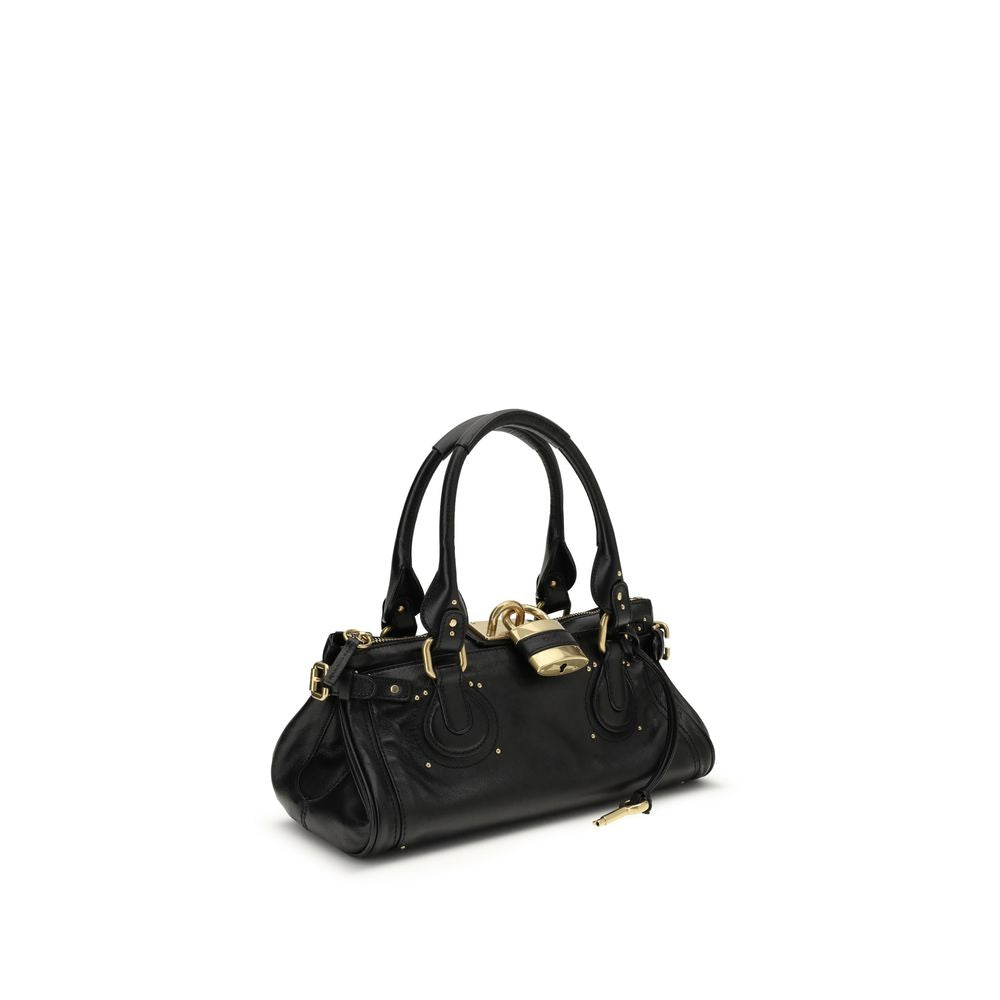 Chloé Paddington Bag in Grained Leather – Black