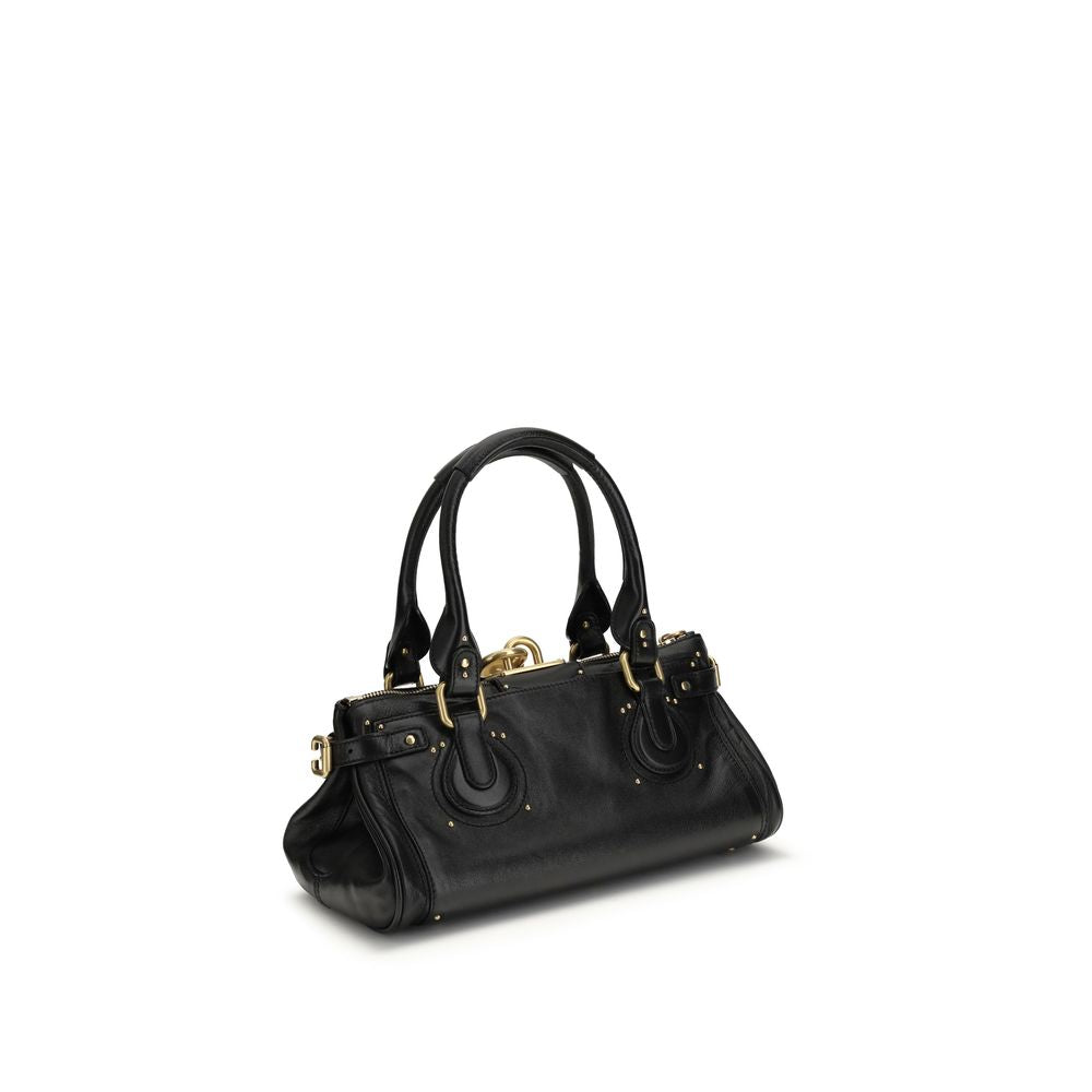 Chloé Paddington Bag in Grained Leather – Black