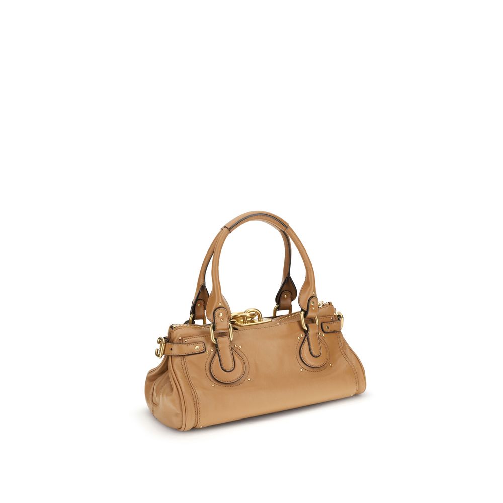 Chloé Paddington Bag in Grained Leather – Mustang Brown