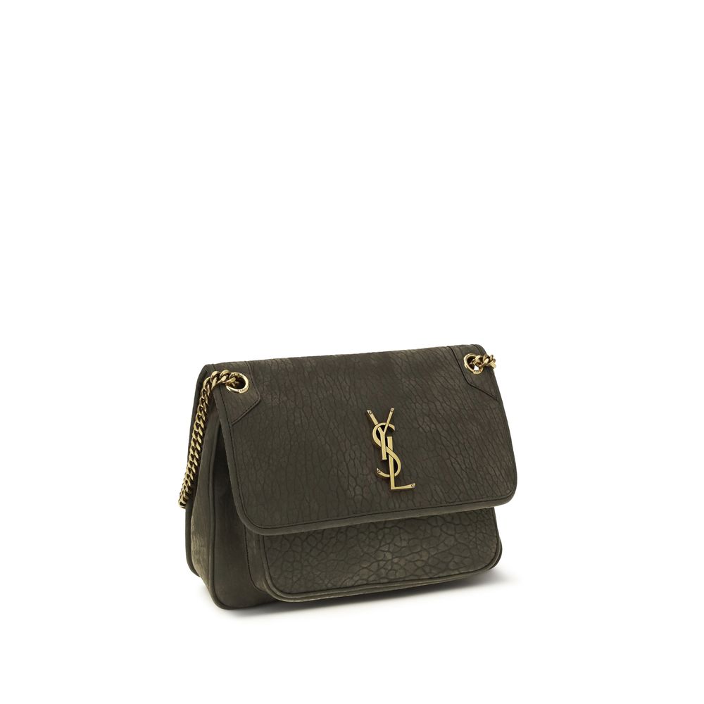Saint Laurent Niki Medium in Grained Nubuck - Zinc Grey