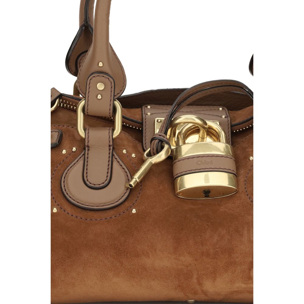 Chloé Paddington Bag in Suede Leather - Vintage Brown