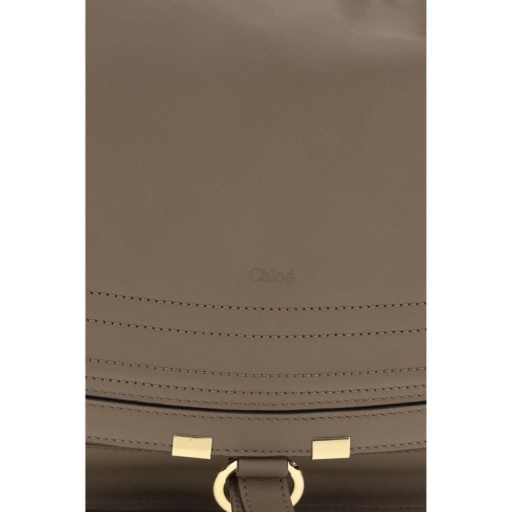 Chloé Marcie Shoulder Bag - Deep Taupe