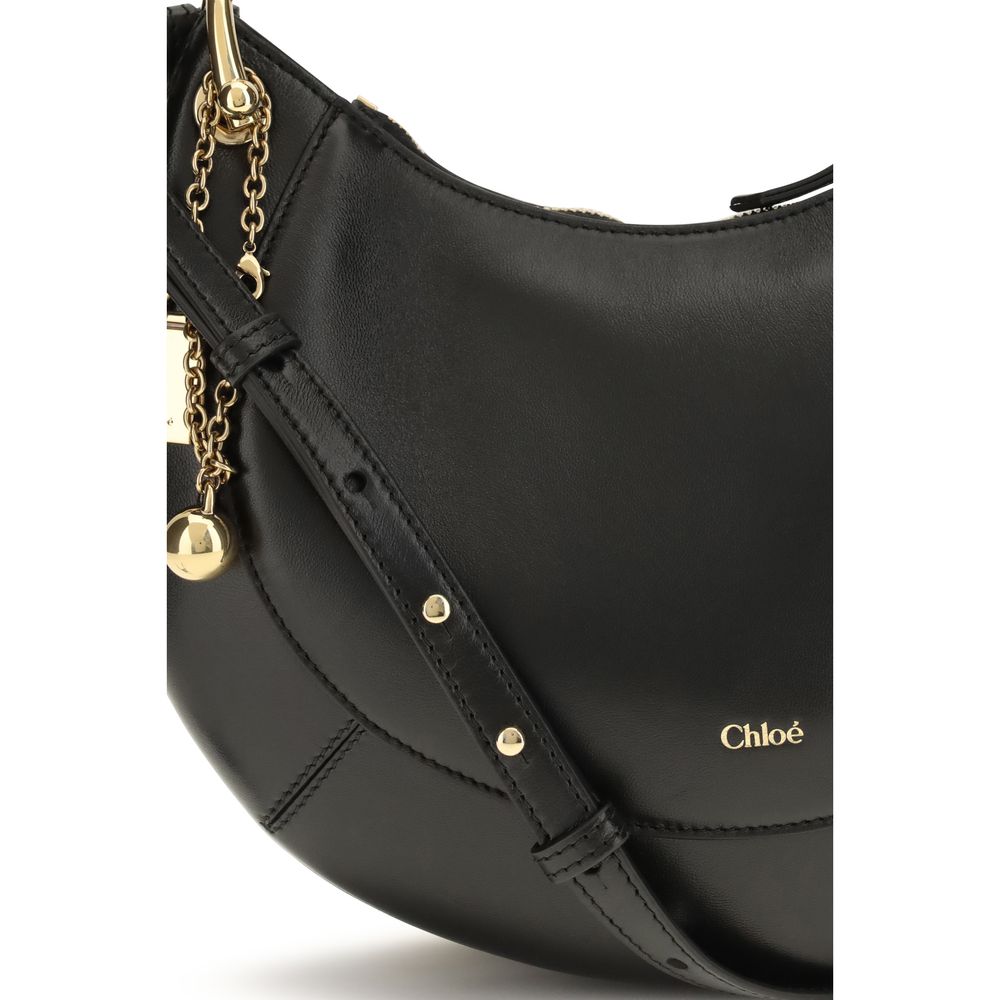 Chloé Banana Small Hobo Bag - Black Soft Leather