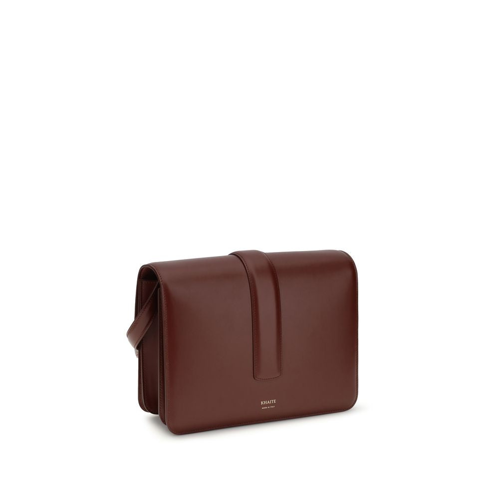 Khaite Blake Crossbody Bag - Oxblood Leather