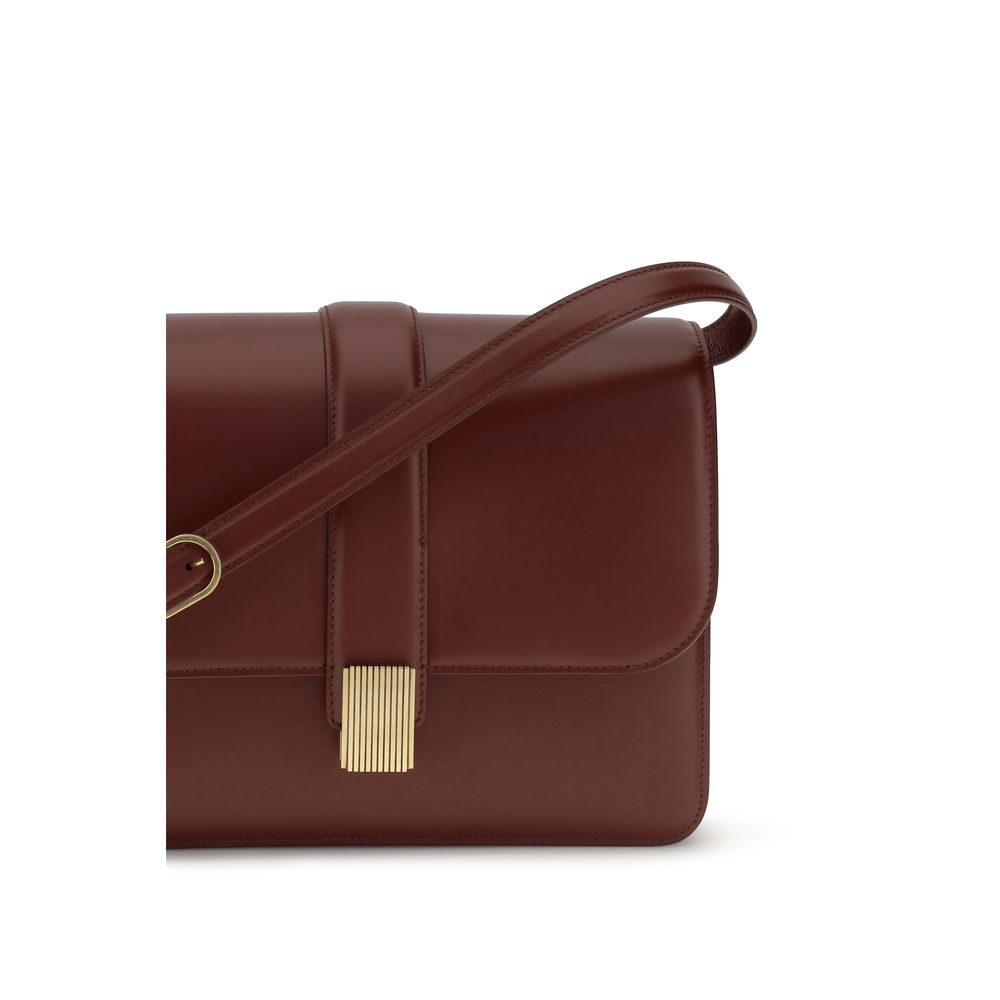 Khaite Blake Crossbody Bag - Oxblood Leather