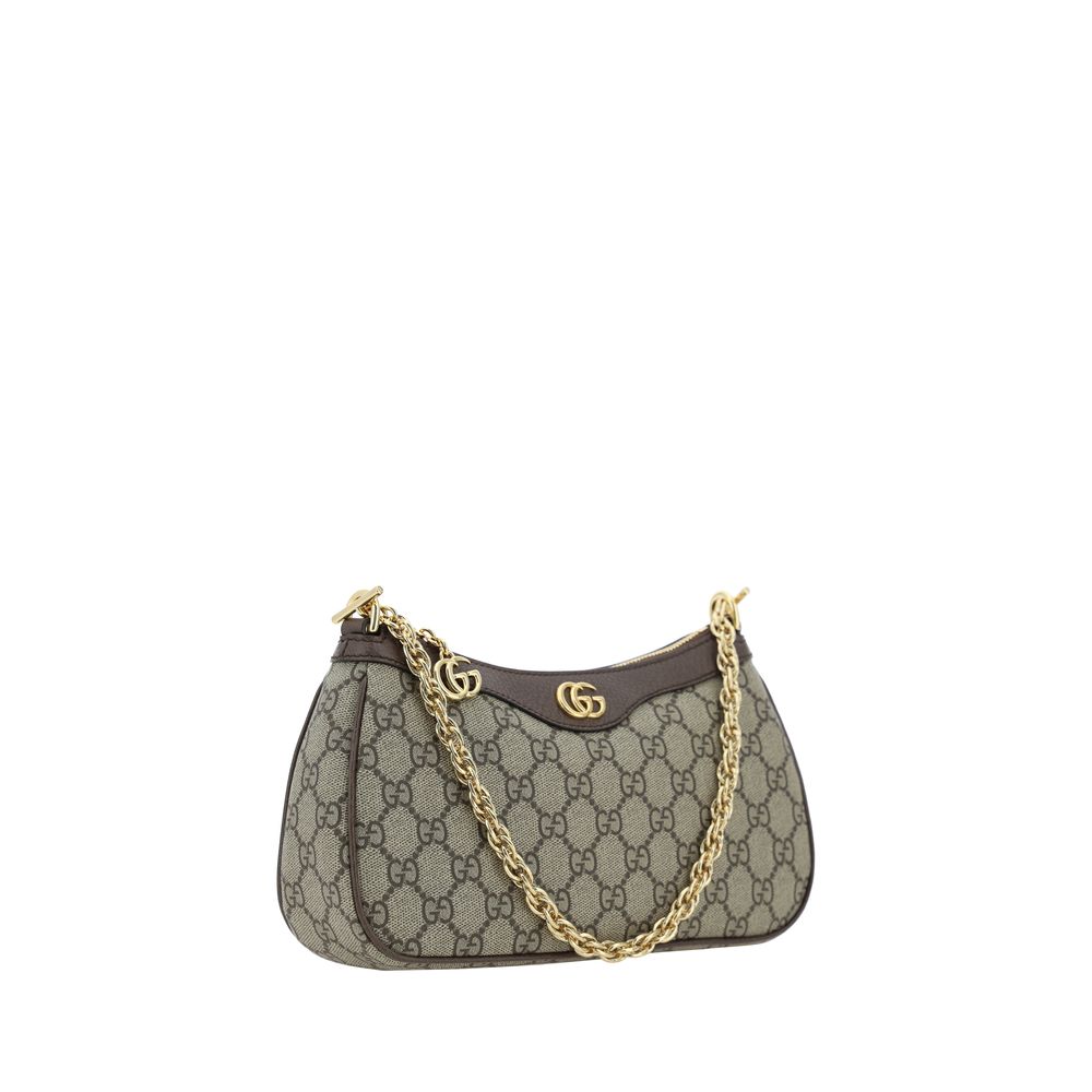 Gucci Ophidia Small Shoulder Bag - Beige & Dark Brown GG Supreme