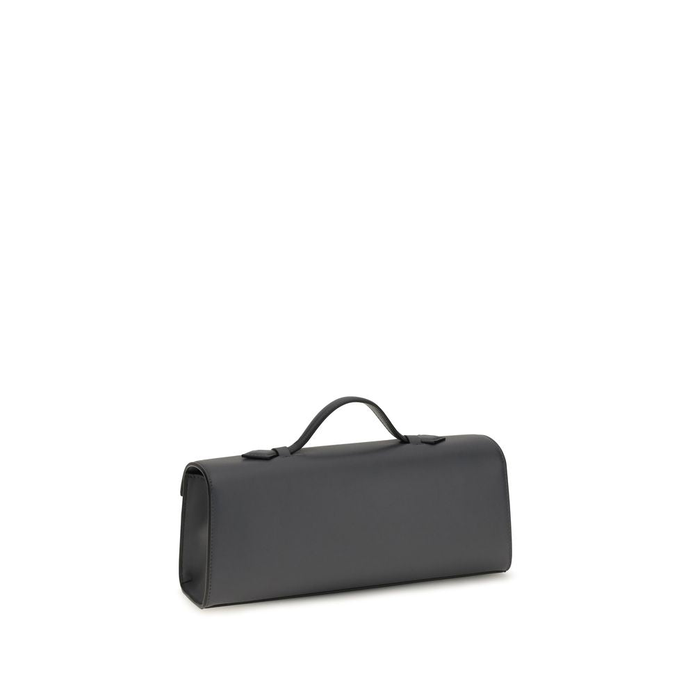Savette Slim Symmetry Pochette - Storm Leather Gray