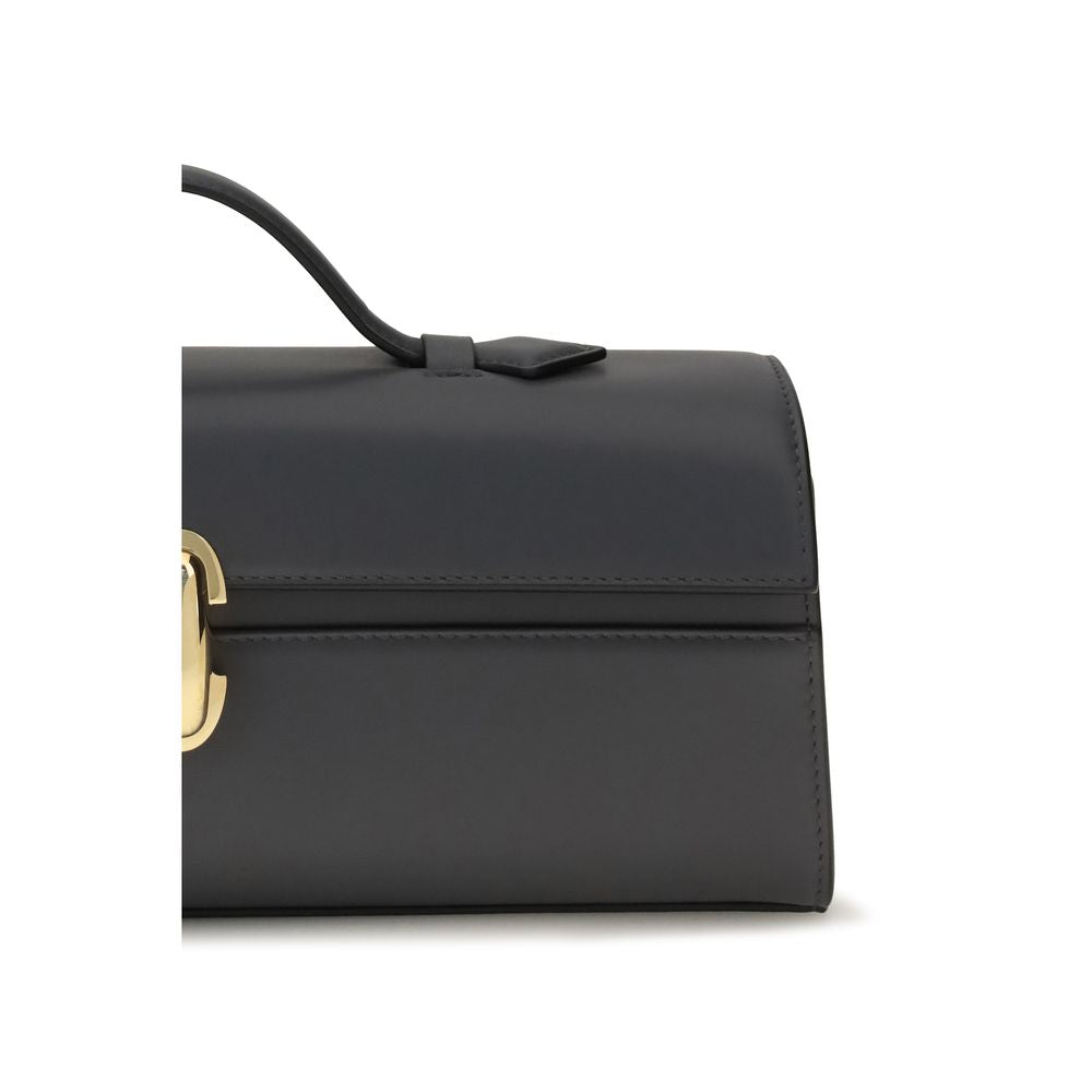 Savette Slim Symmetry Pochette - Storm Leather Gray