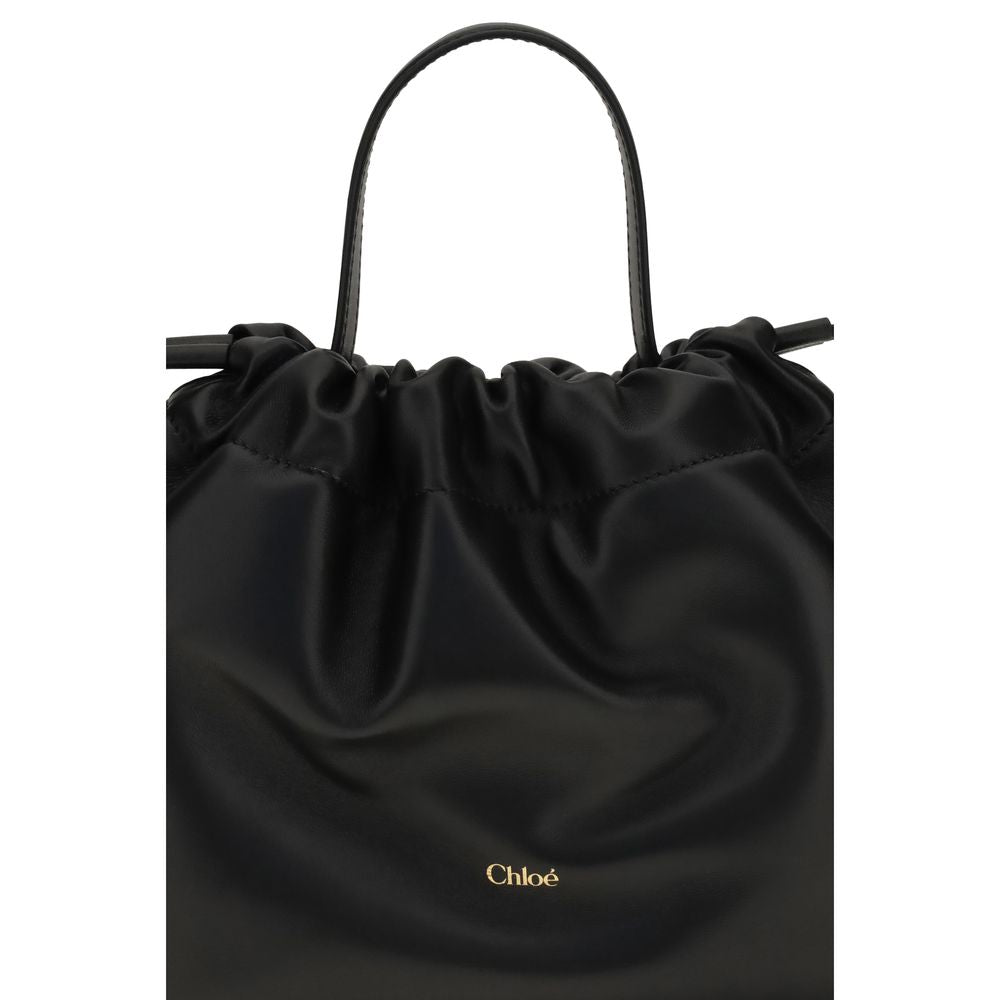 Chloé Icons Small Shoulder Bag with Chain - Black