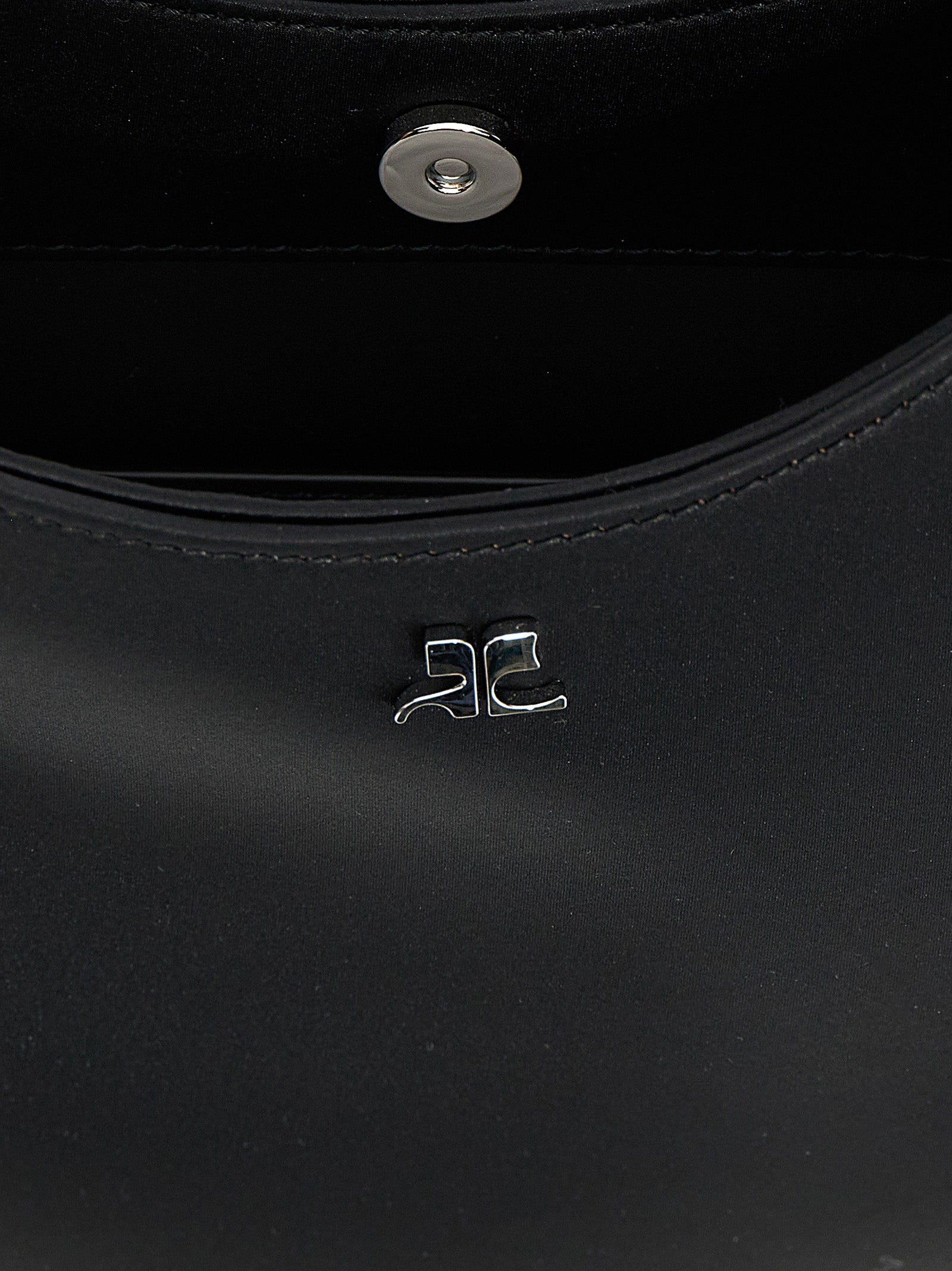 Courrèges Holy Satin Bag - Black