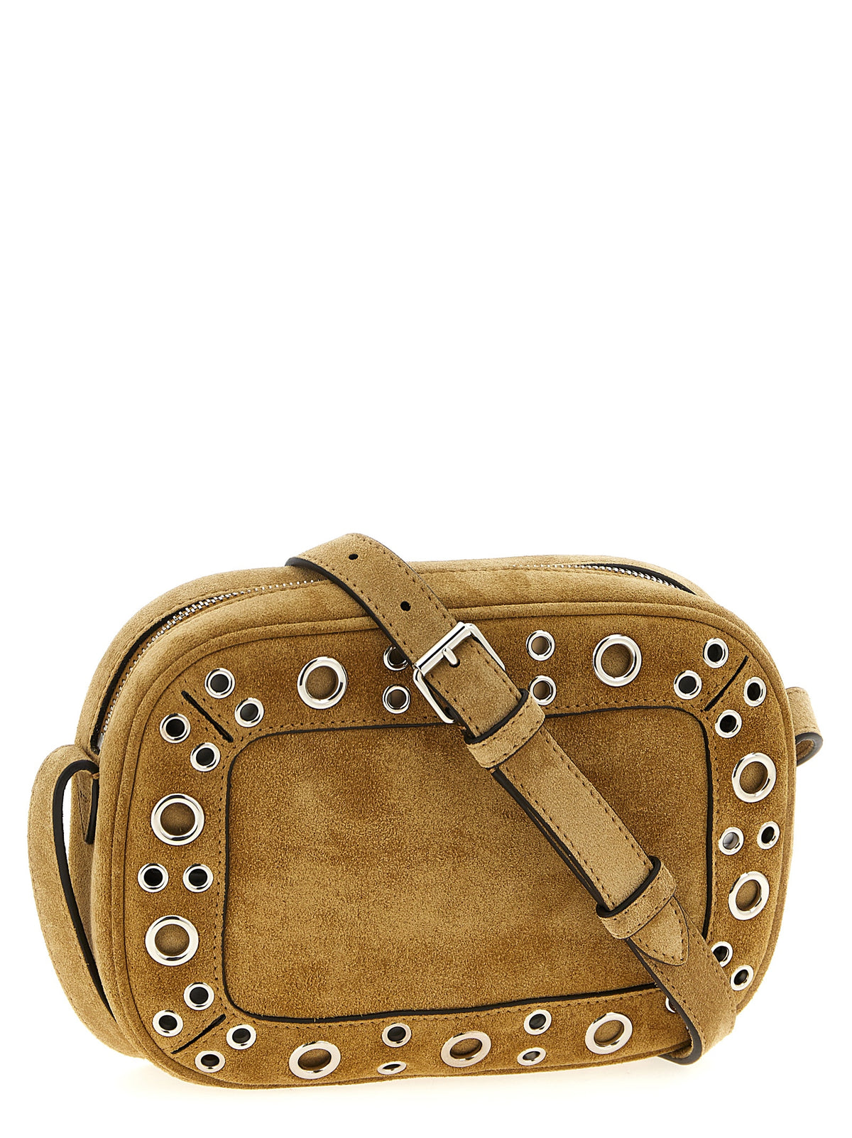 Valentino Garavani Nellcôte Shoulder Bag - Havana Beige Suede