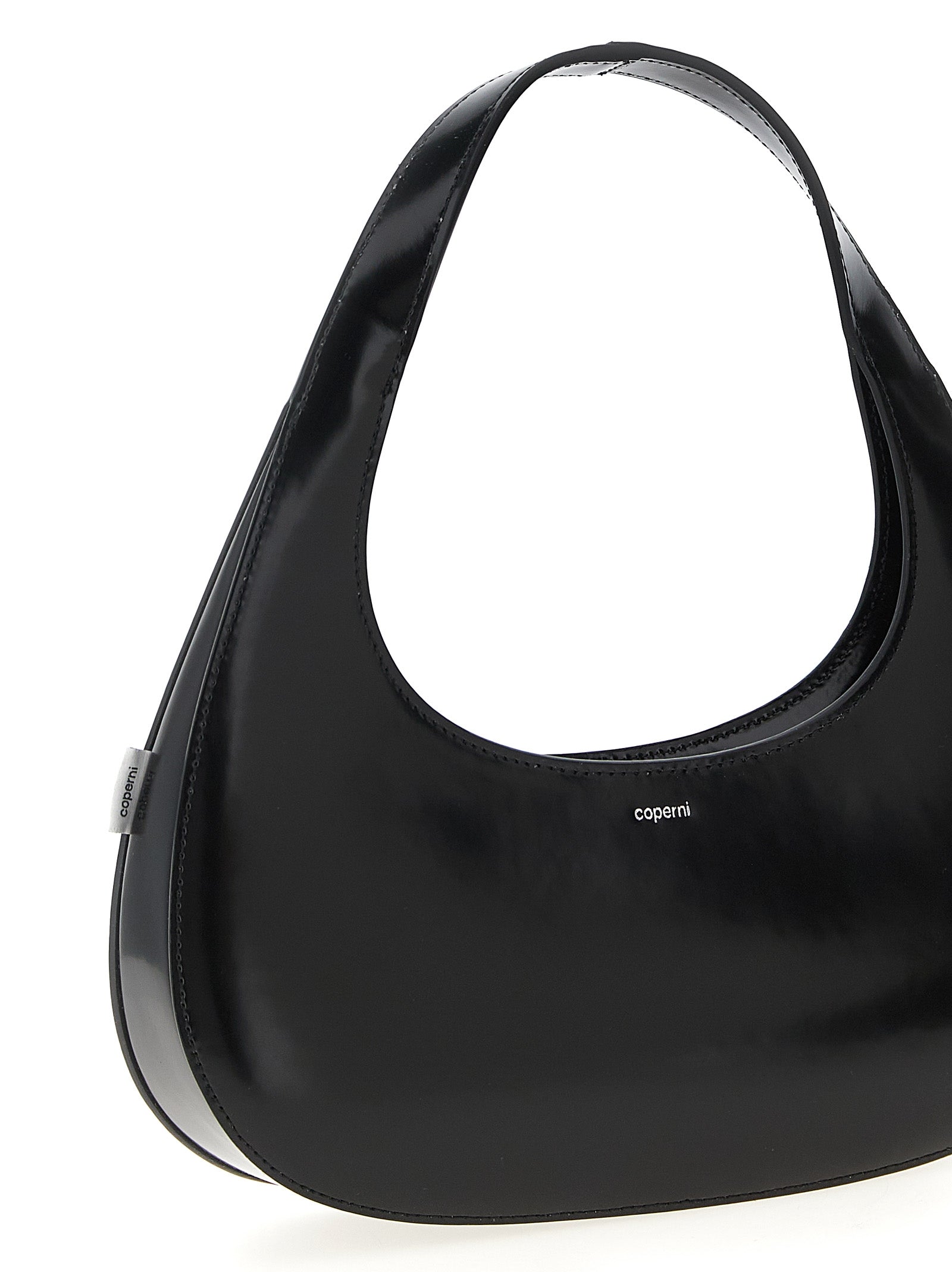 Coperni Loop Swipe Bag - Black Matte Leather