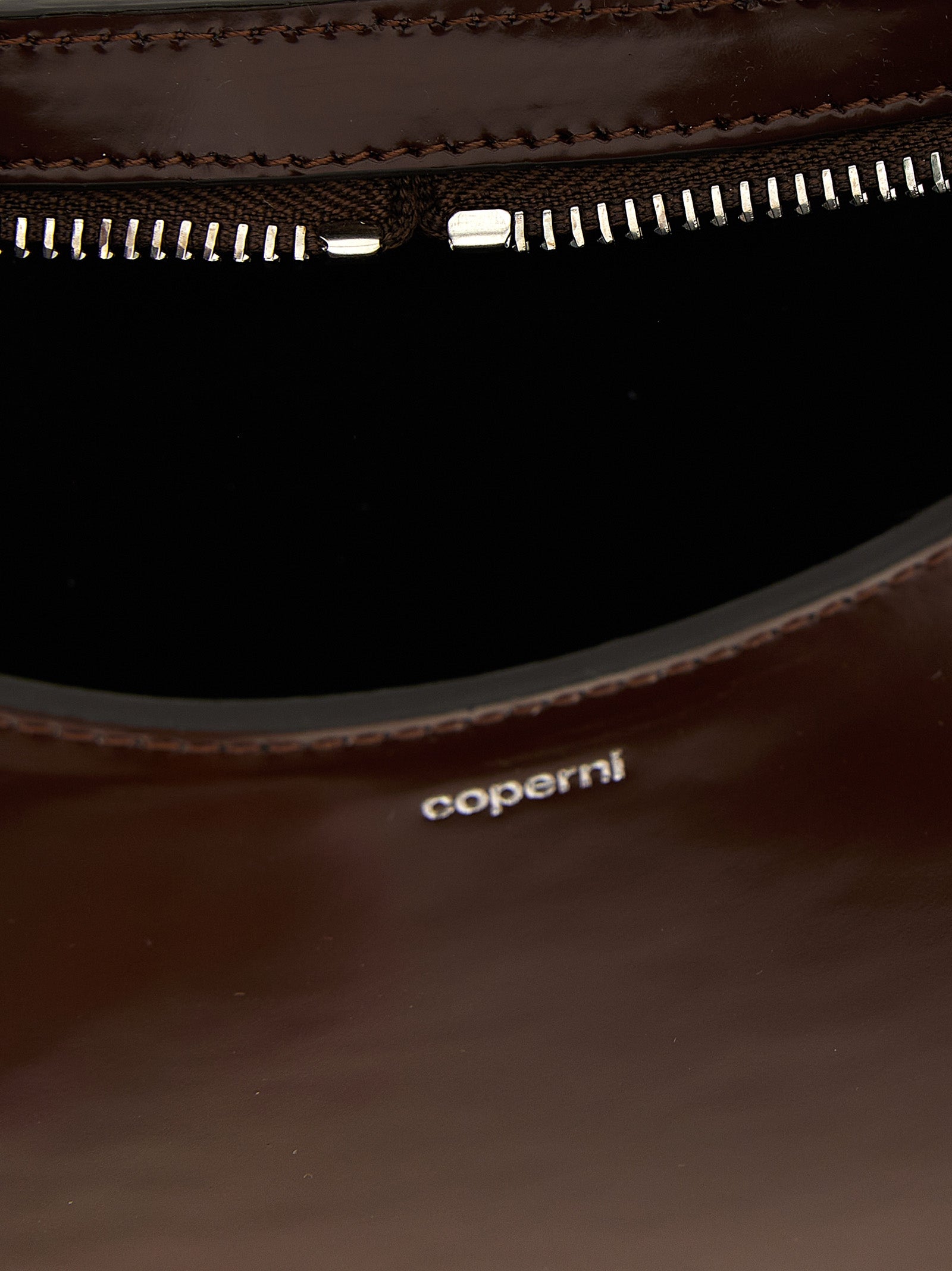 Coperni Loop Swipe Bag - Brown Matte Leather