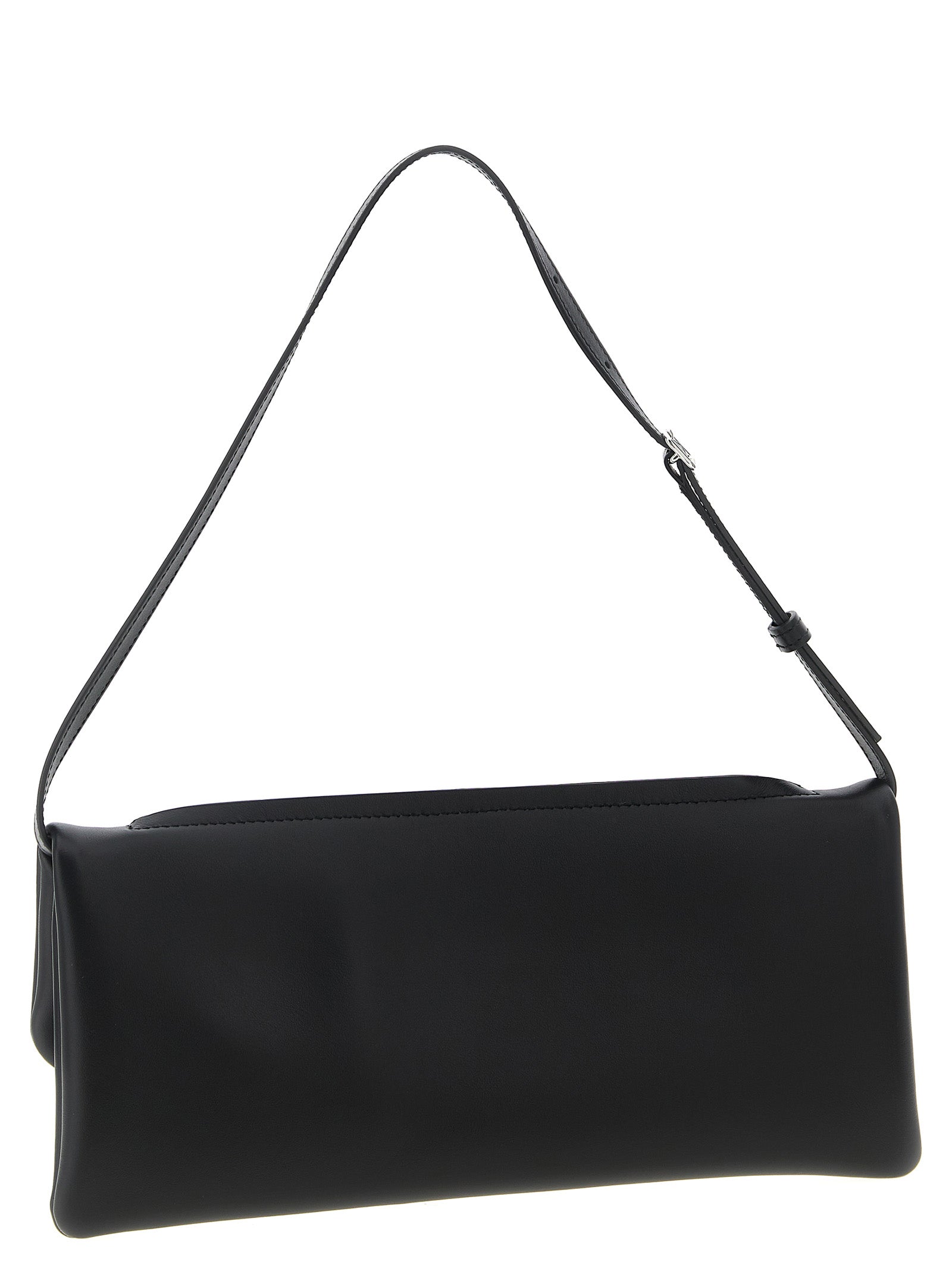 Courrèges Cuff Leather Clutch - Black