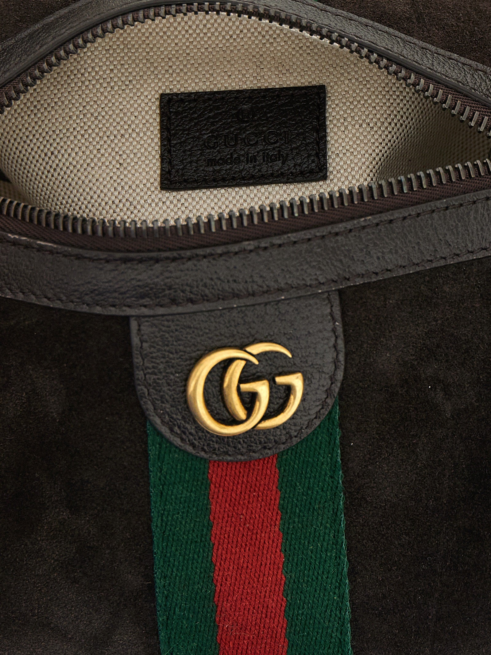 Gucci Ophidia Mini Bag - Dark Brown Suede