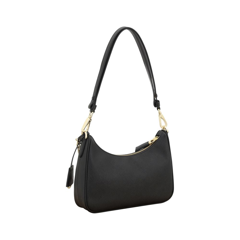 Prada Re-Edition Mini Saffiano Leather Bag - Black