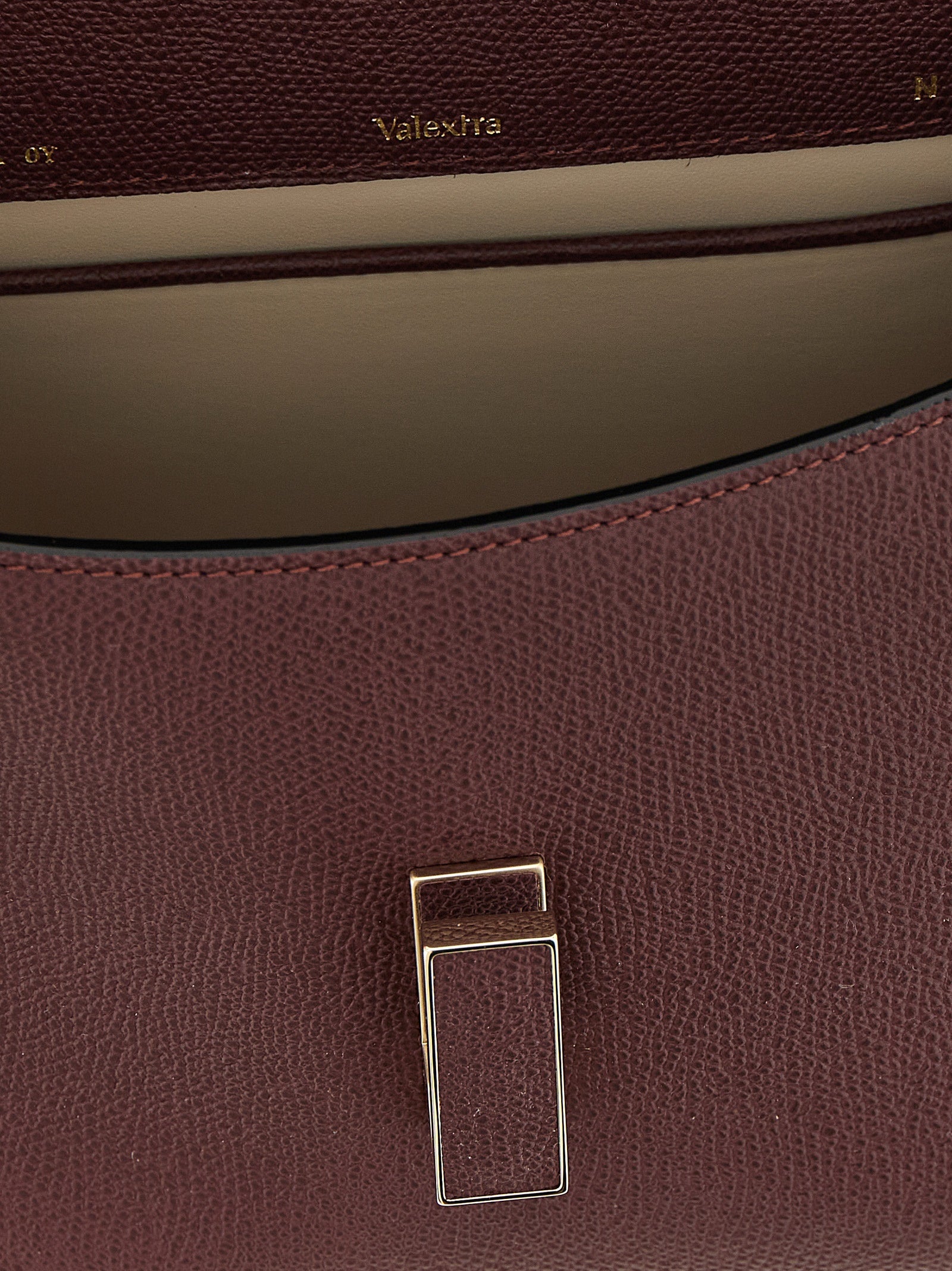 Valextra Iside Top Handle Mini Bag - Bordeaux