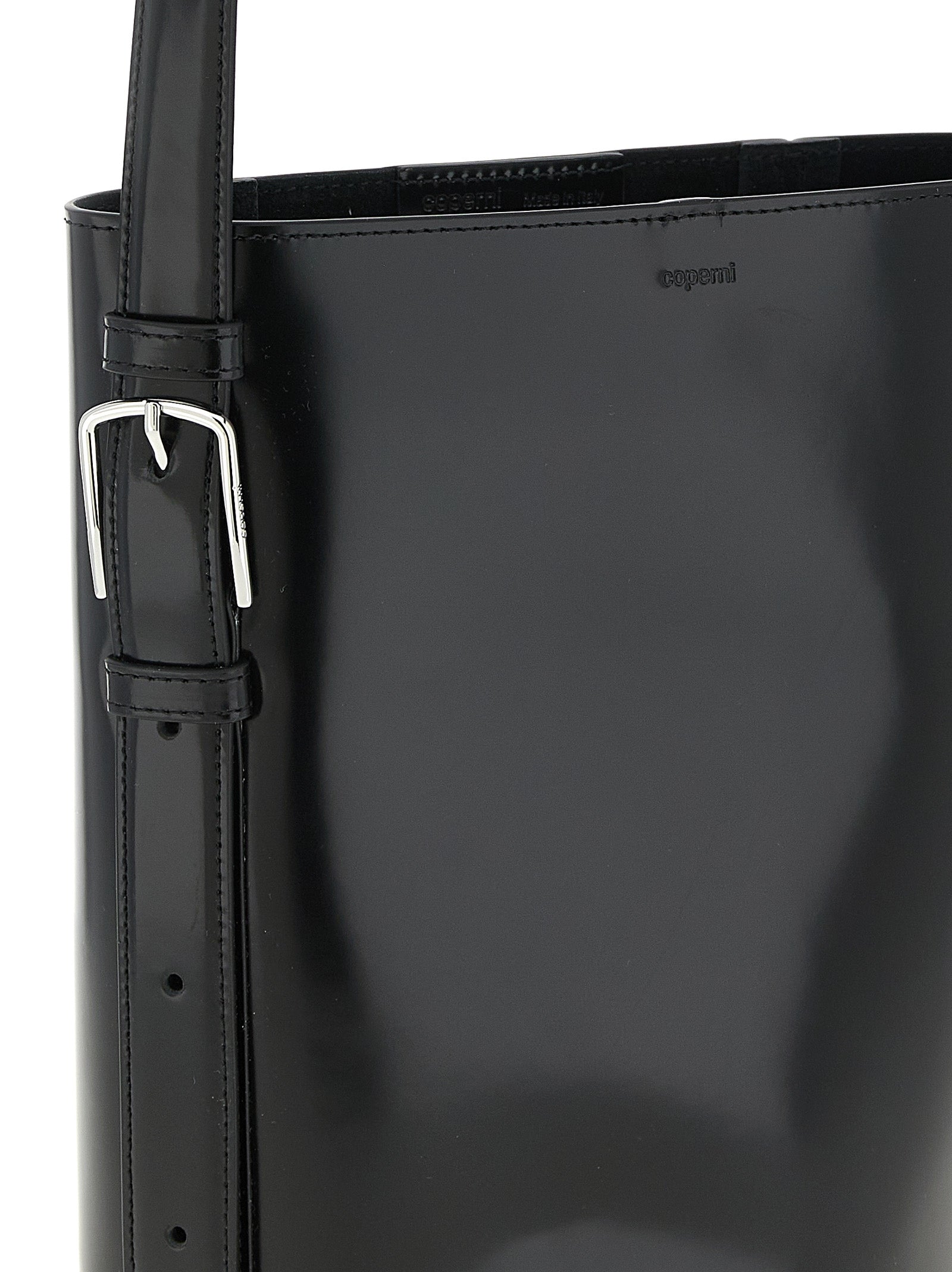 Coperni Ergonomic Bucket Bag - Black Leather