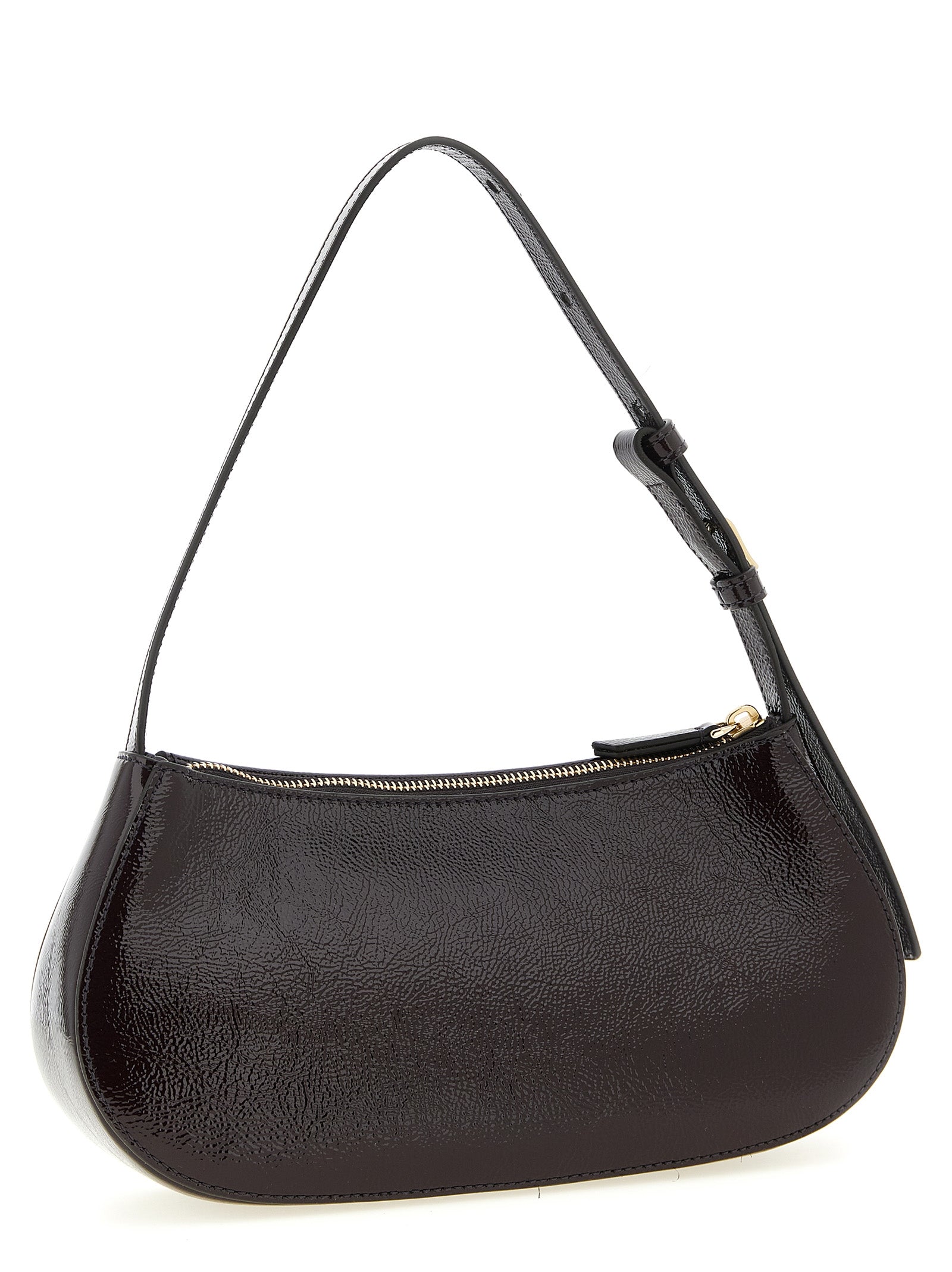 Mulberry Clovelly Shoulder Bag - Deep Aubergine Patent Leather