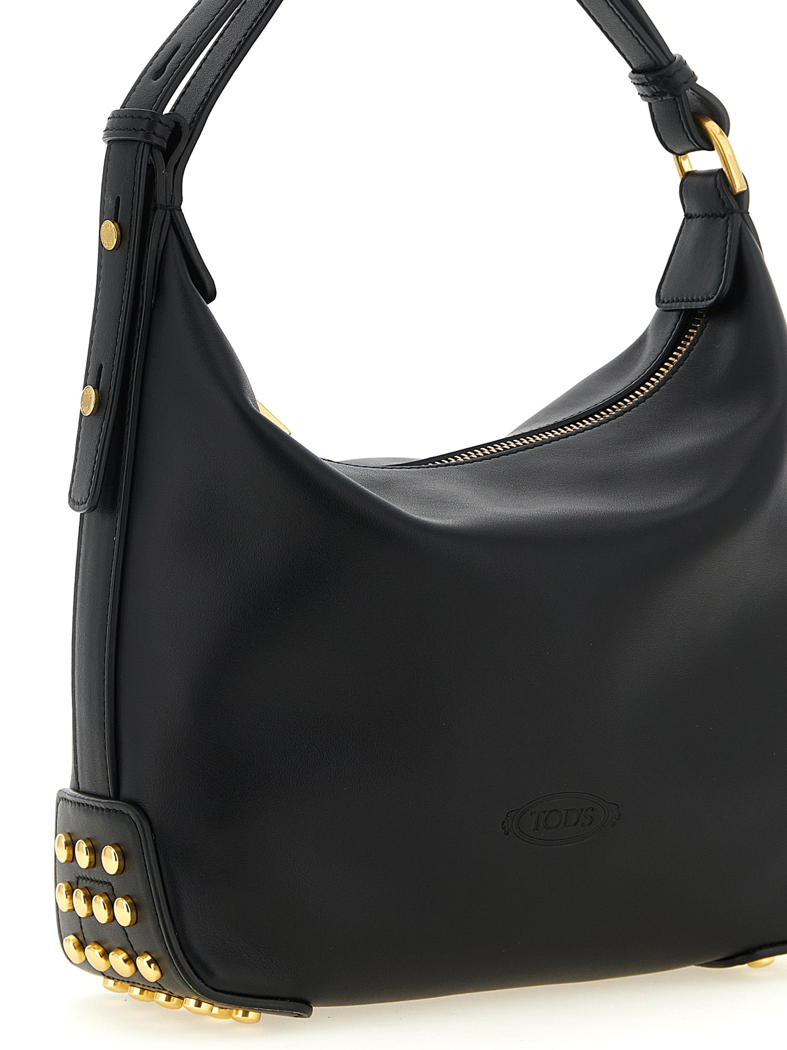 Tod's Metal Dots Mini Bag - Black Leather