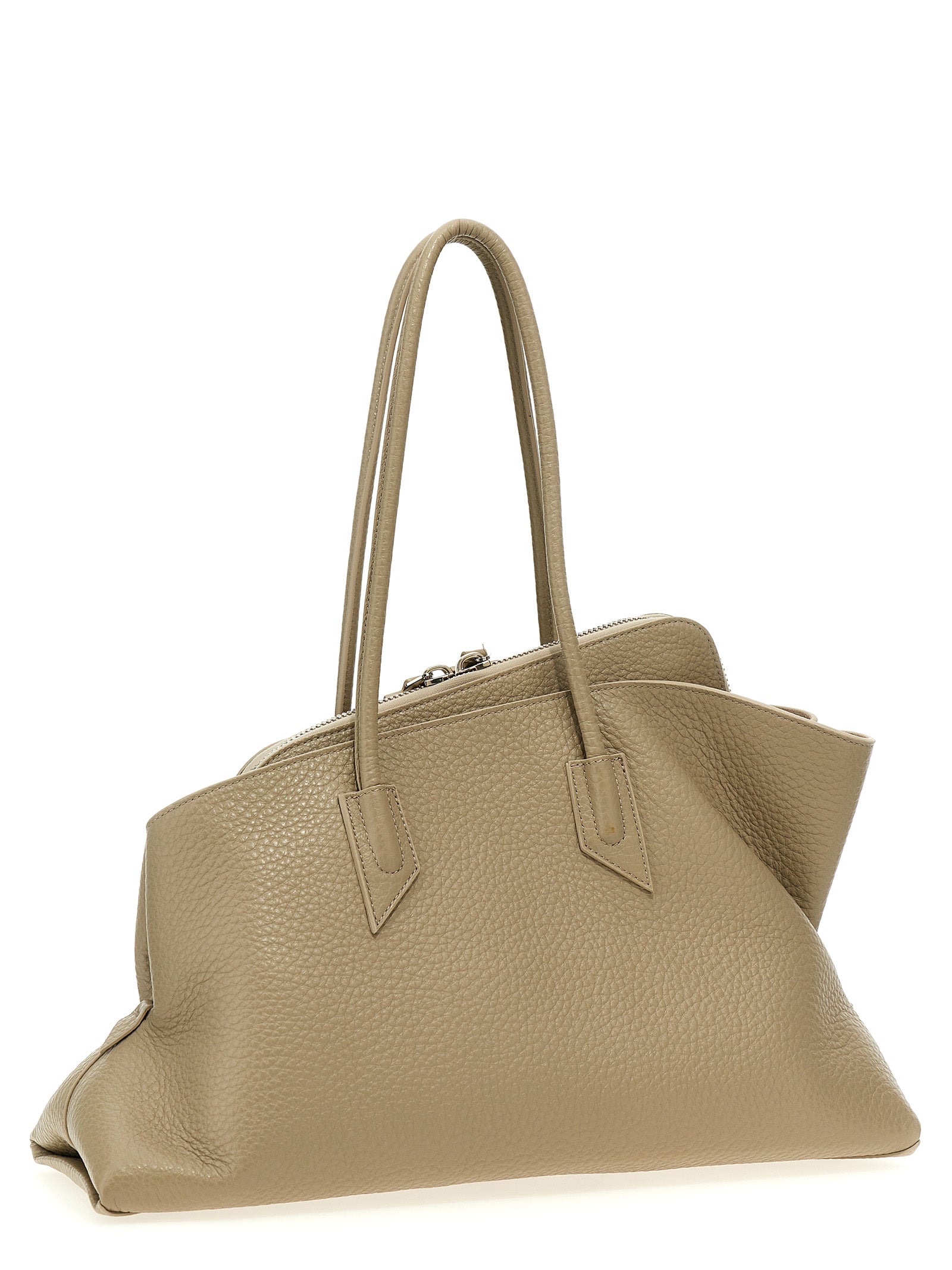 The Attico La Passeggiata Medium Top Handle - Sand