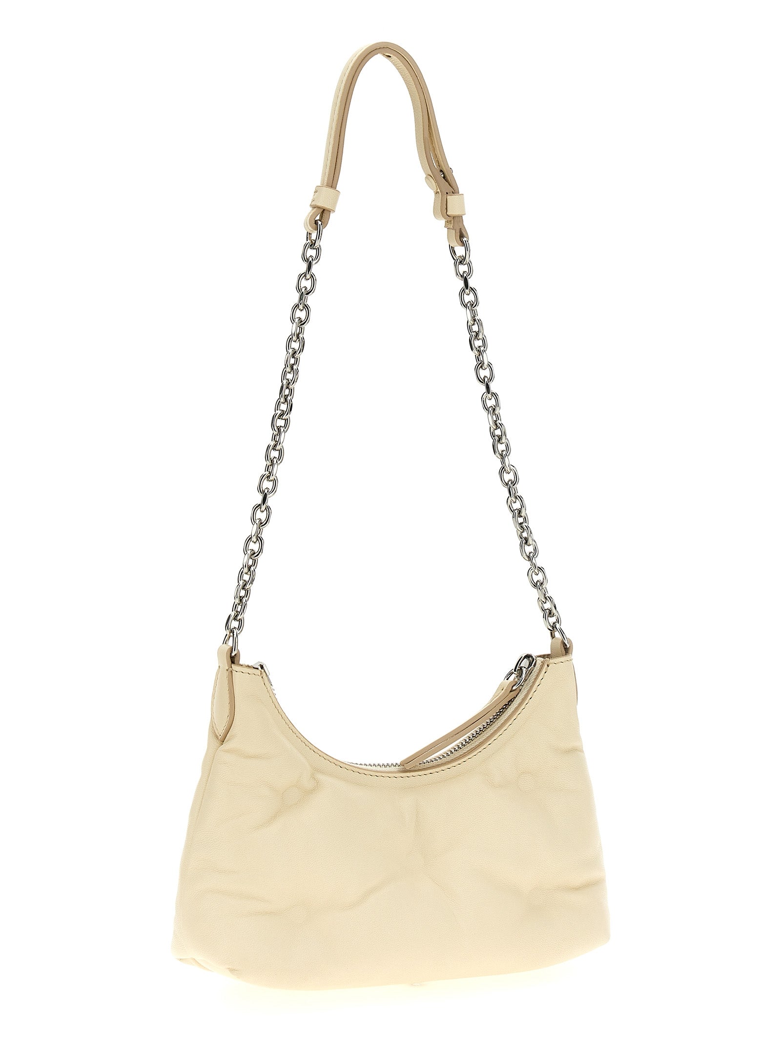 Maison Margiela Glam Slam Hobo Micro Shoulder Bag - Beige