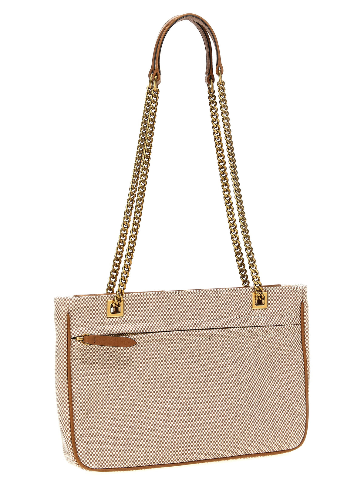 Valentino Garavani Viva Superstar Small Canvas Shopping Bag - Natural/Spice