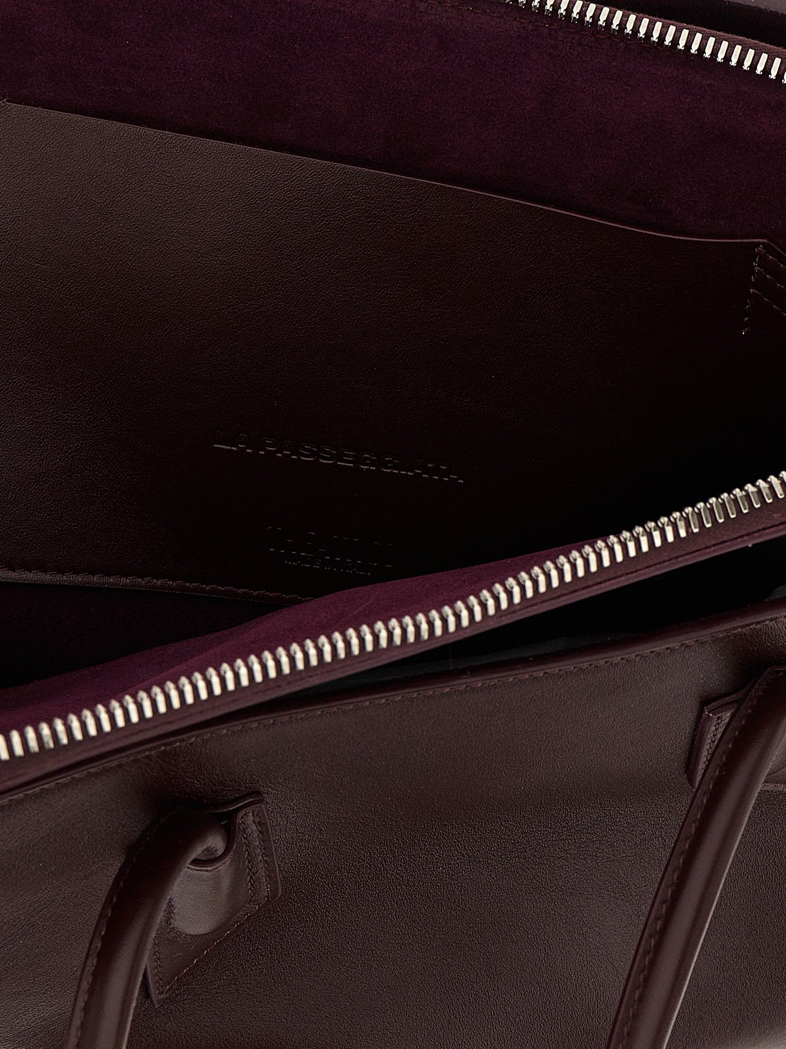 The Attico La Passeggiata Medium Top Handle - Dark Violet