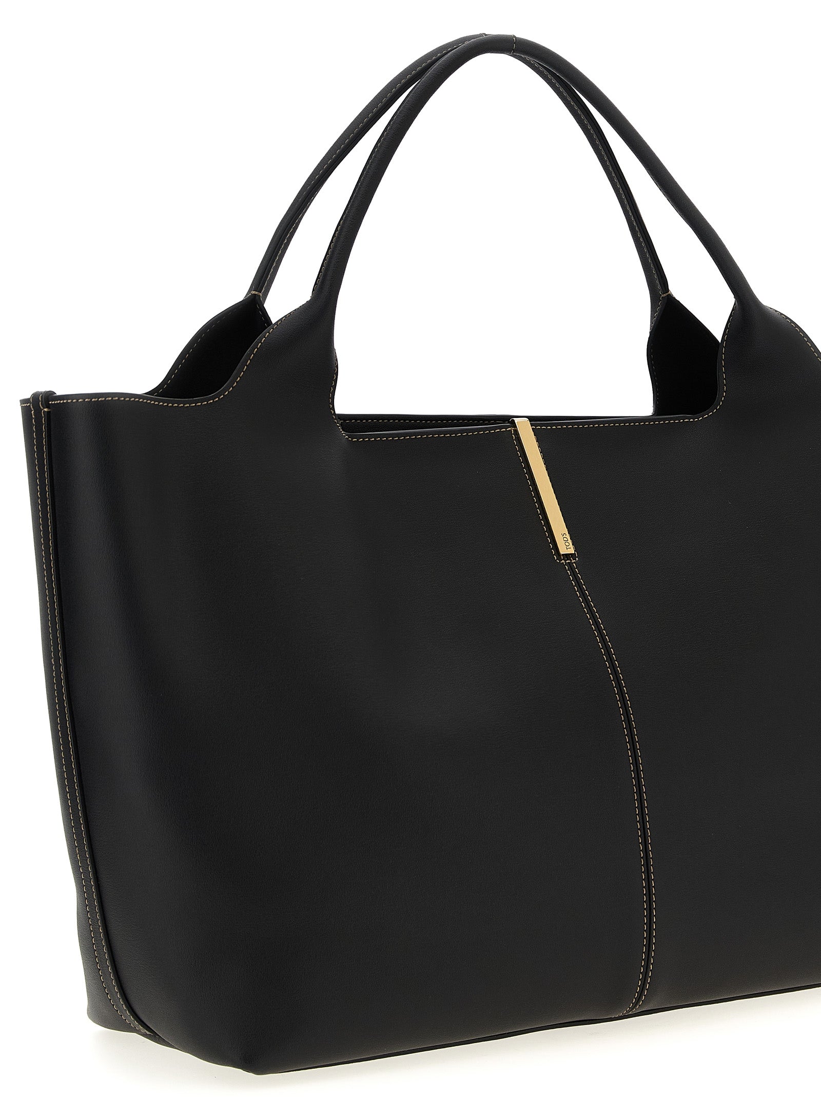 Tod's Medium Shopping Bag - Black Leather