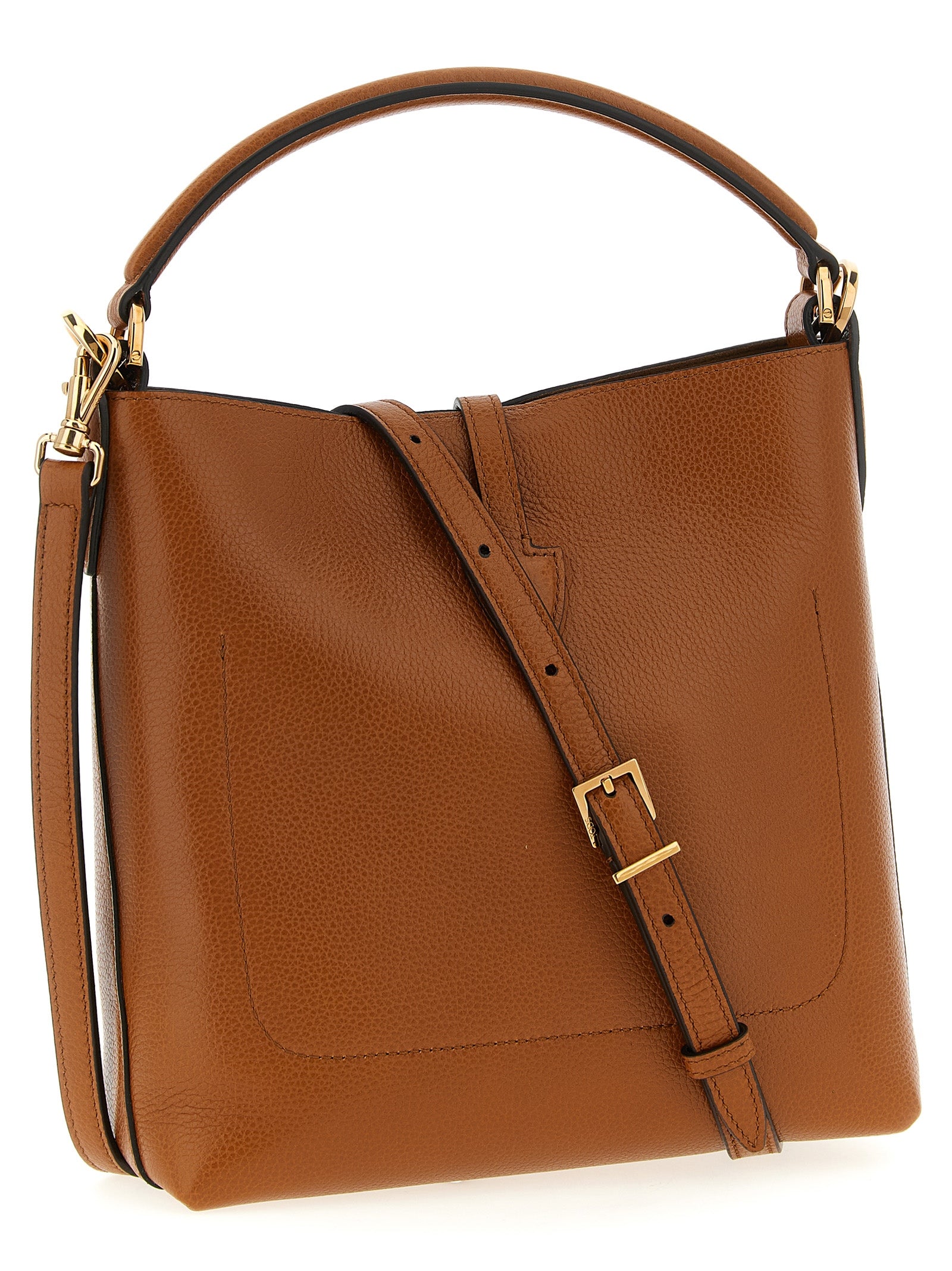 Tod's T Timeless Mini Bucket Bag - Brown Leather