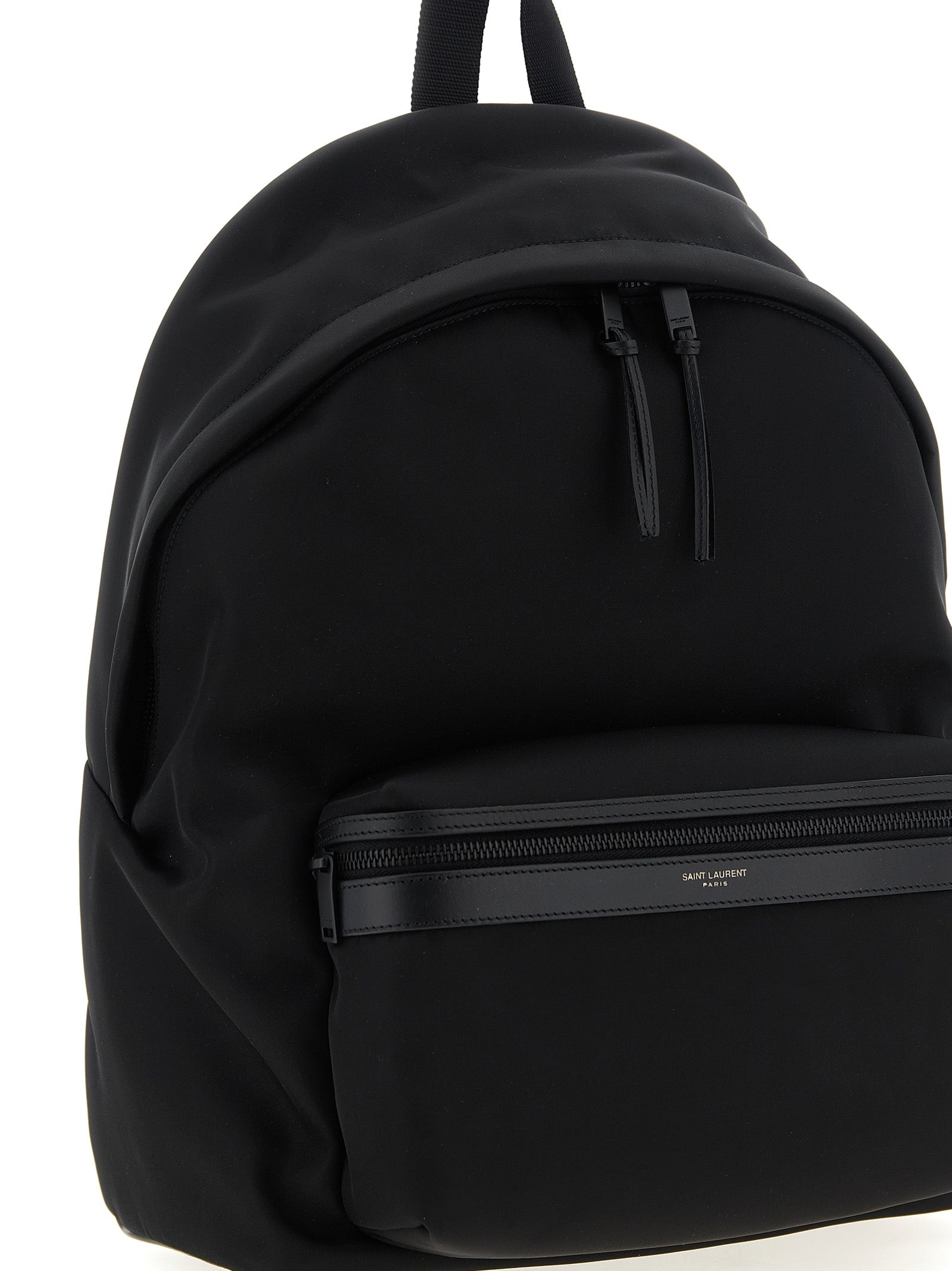 Saint Laurent City Backpack - Black Regenerated Nylon and Leather