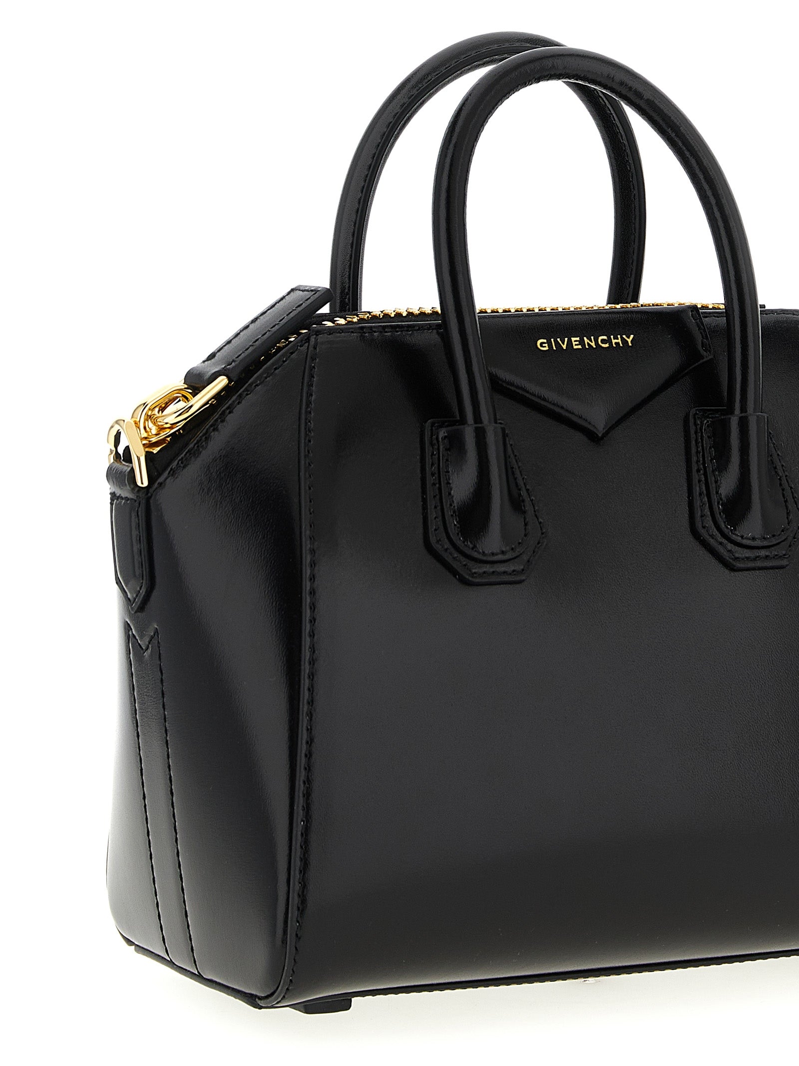Givenchy Mini Antigona Bag - Black Box Leather