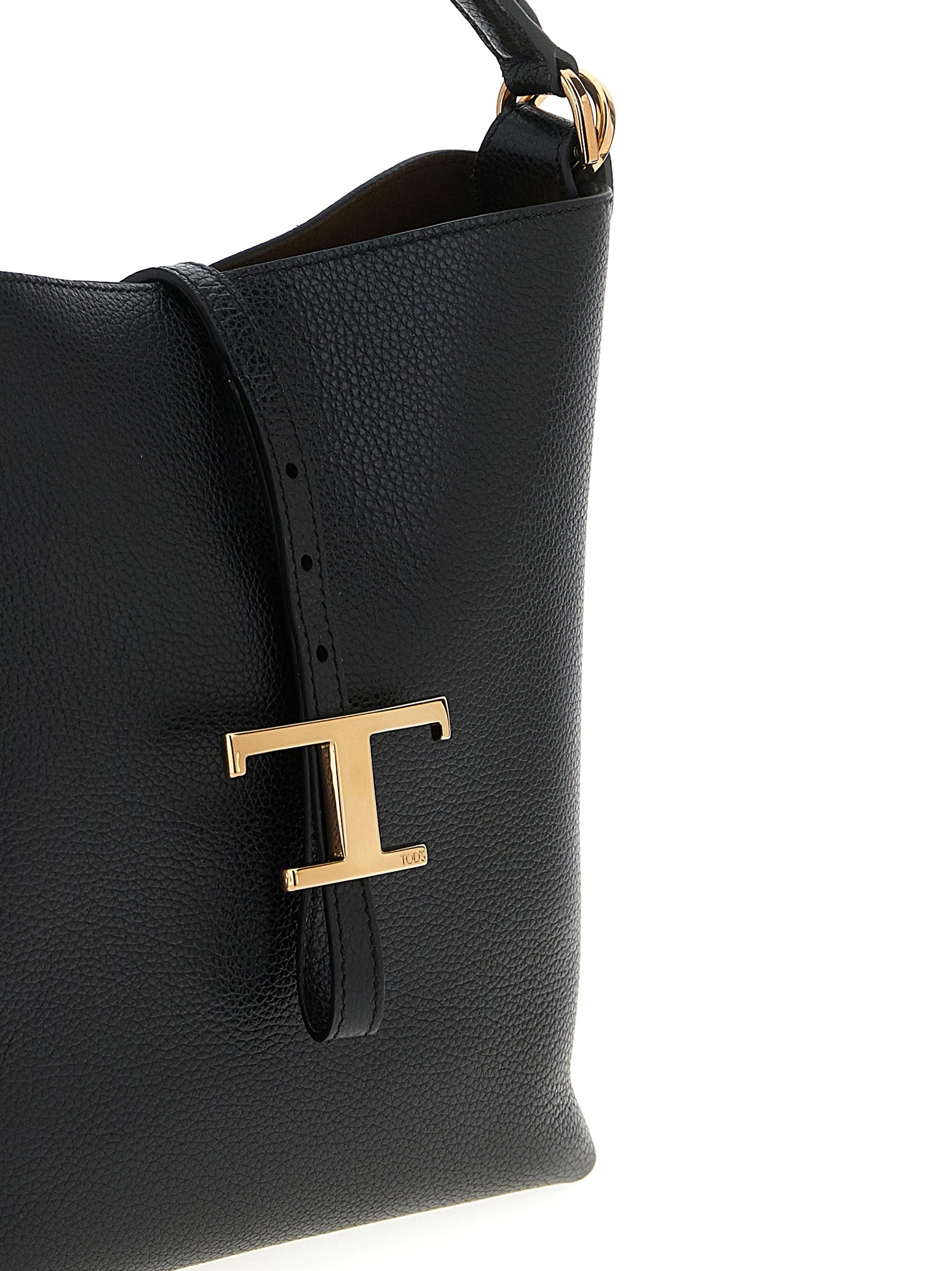 Tod's T Timeless Mini Bucket Bag - Black Leather