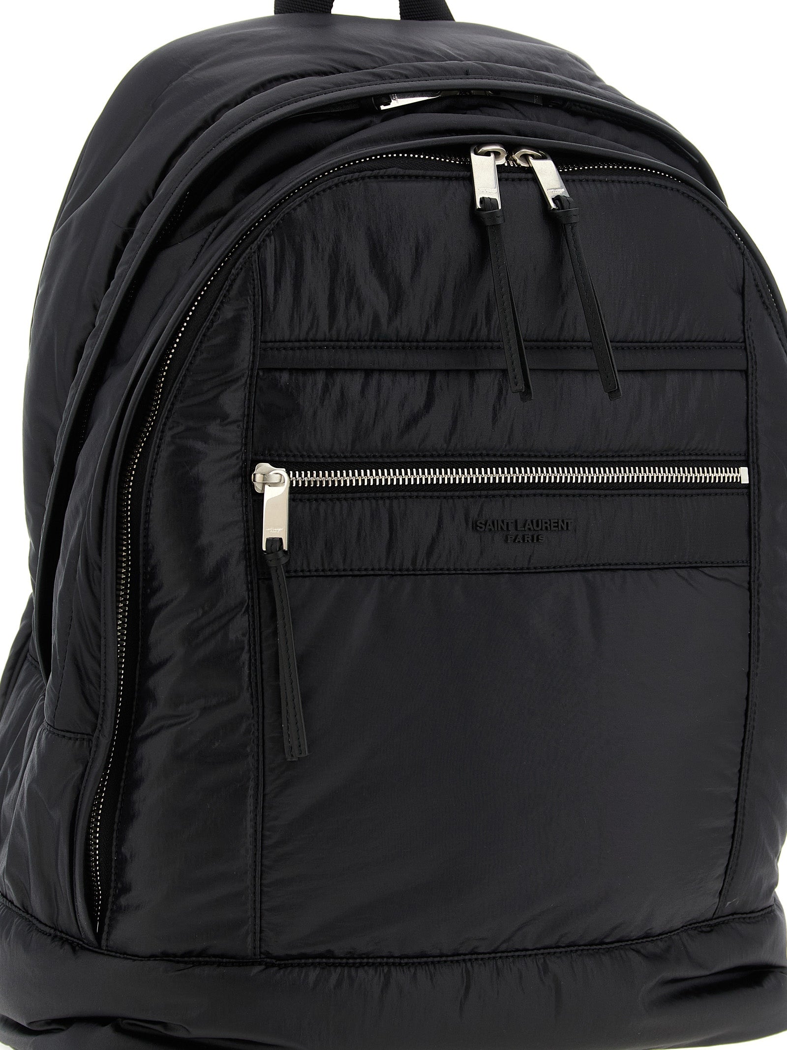 Saint Laurent City Backpack - Black Nylon Canvas