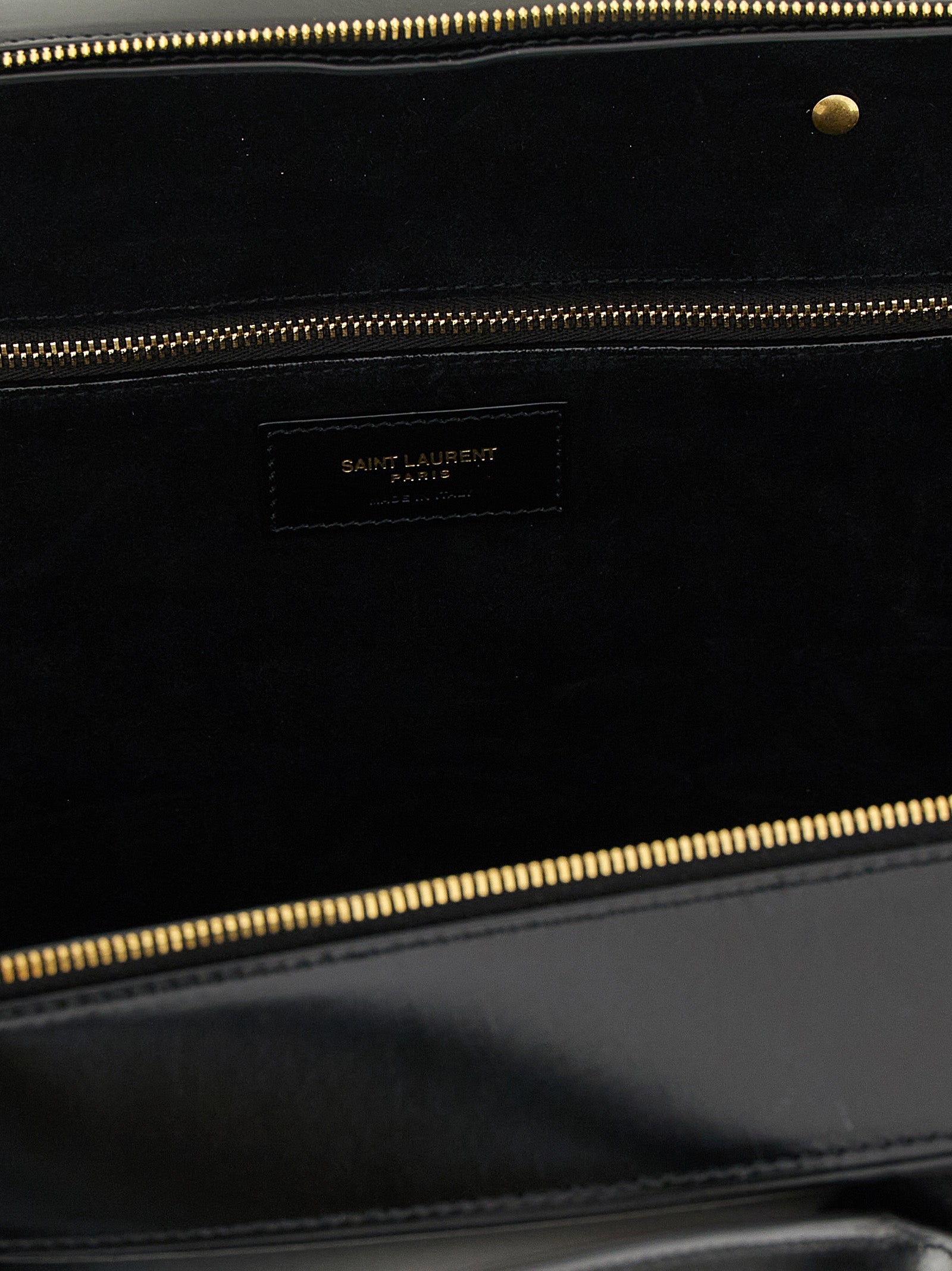 Saint Laurent Sac de Jour in Box Shoulder Bag - Black