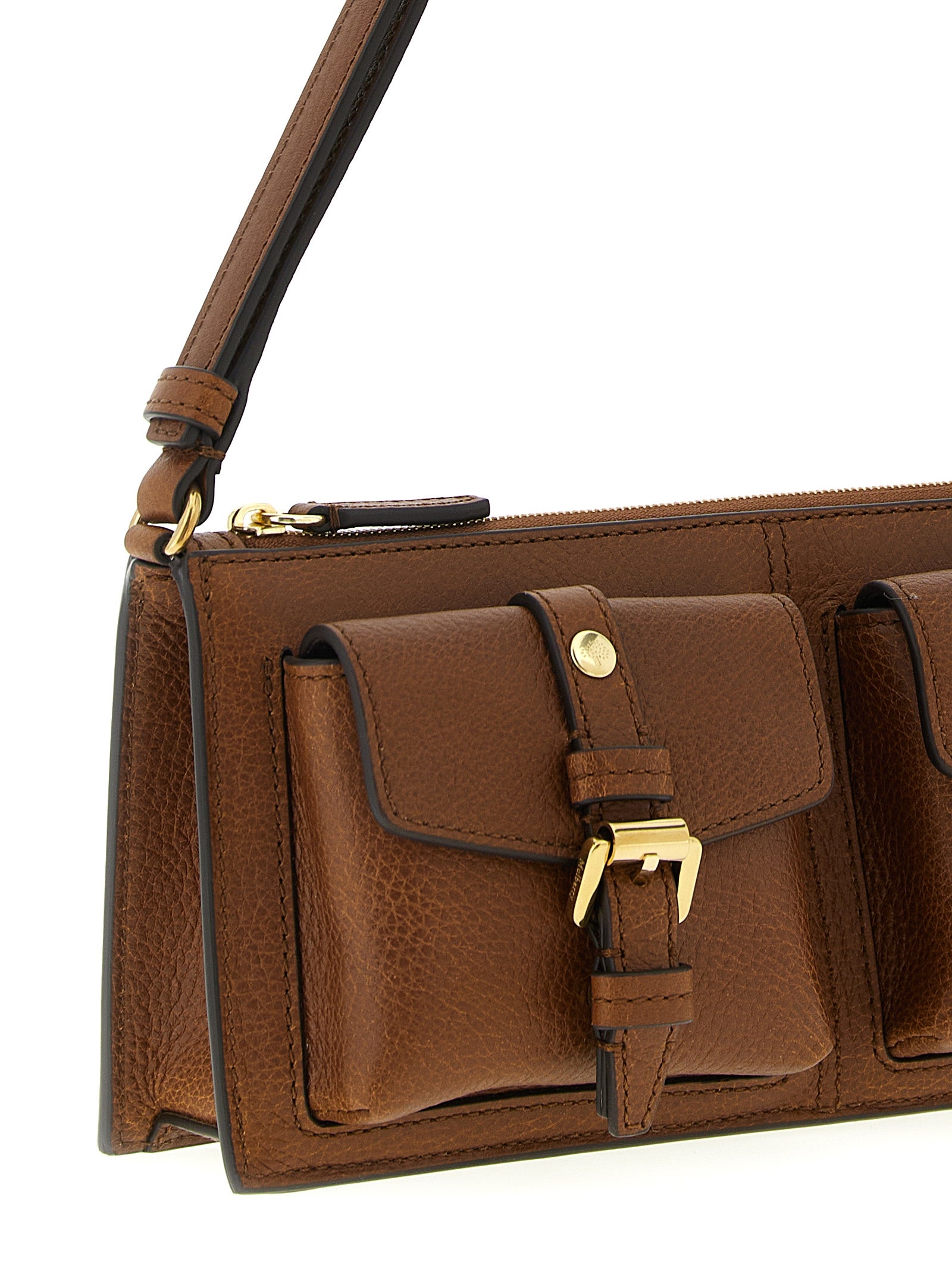 Mulberry Roxanne Mini Shoulder Bag - Oak Hammered Leather
