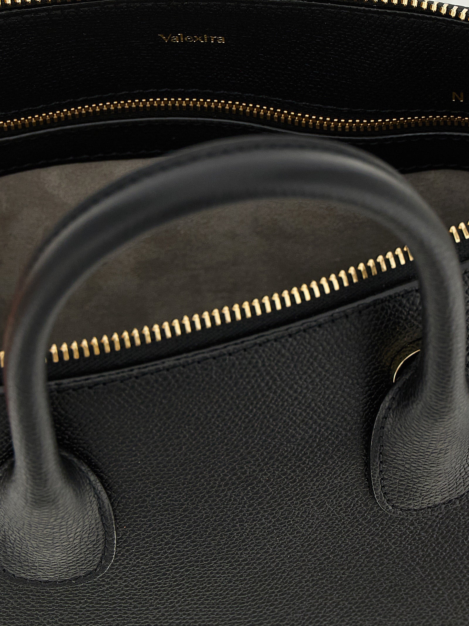 Valextra MyLogo Bowling Mini Bag - Black