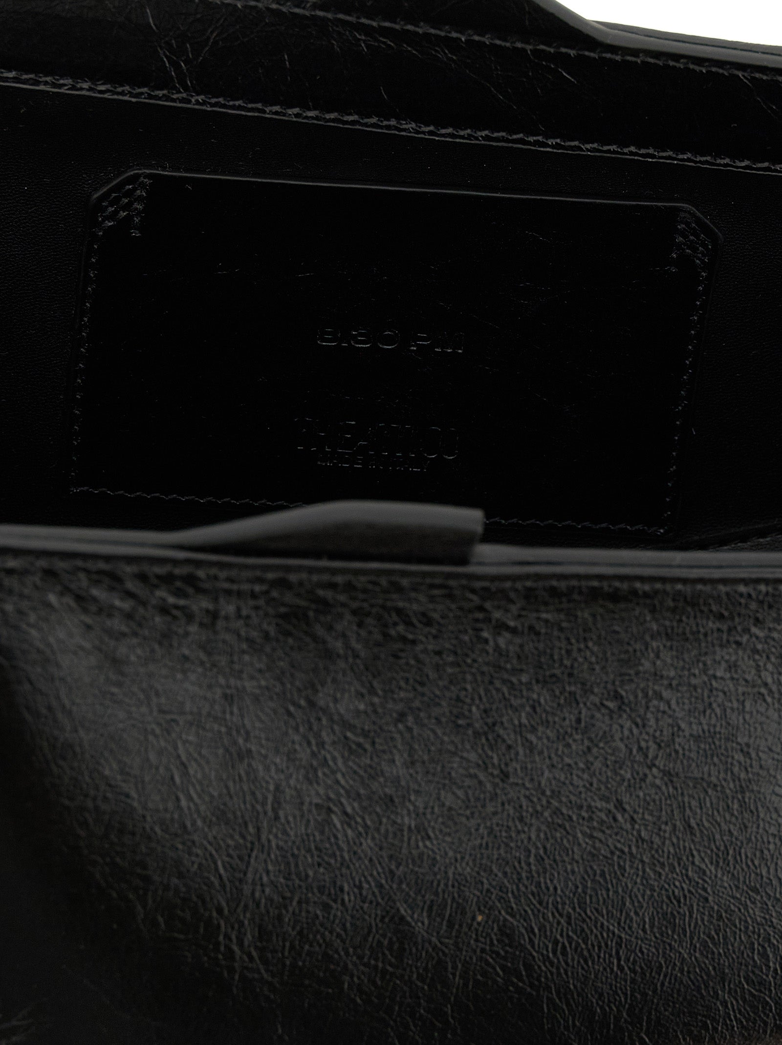 The Attico 8.30 PM Oversized Clutch Bag - Black