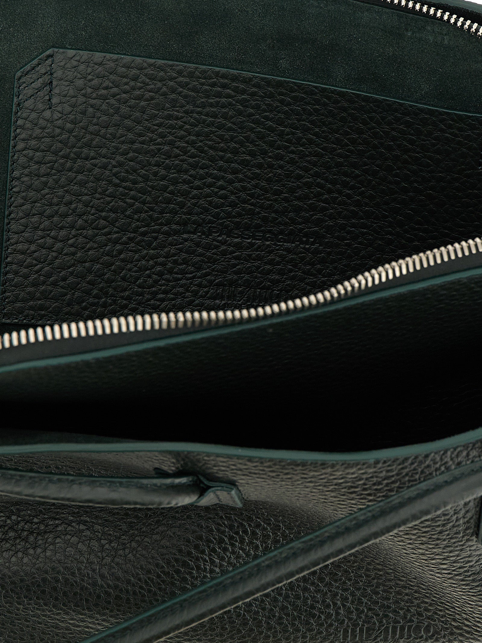 The Attico La Passeggiata Medium Top Handle - Dark Green