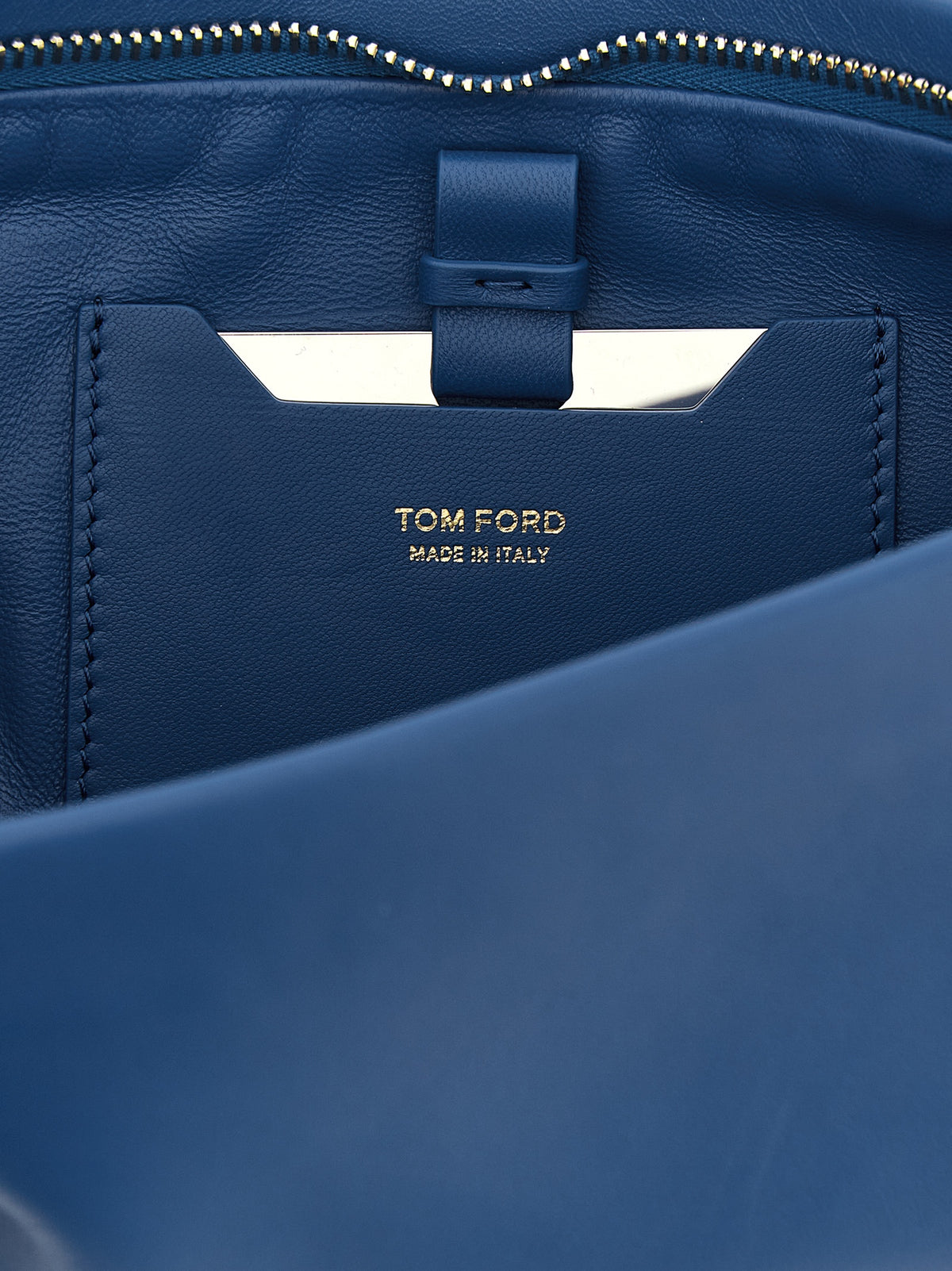 Tom Ford Aura Clutch - Quartz Blue Nappa Leather