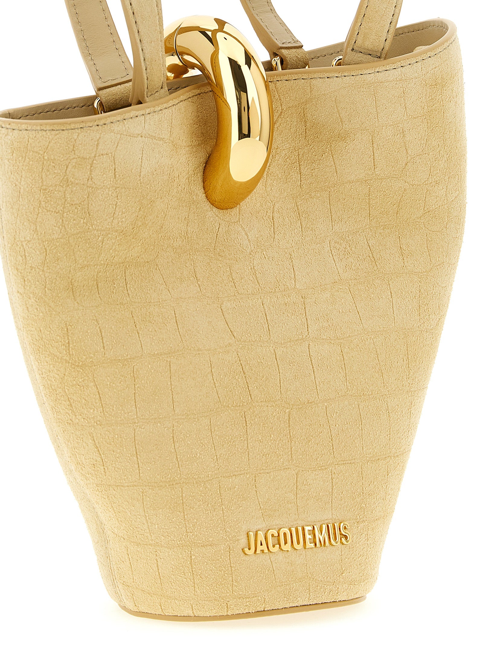 Jacquemus Le Petit Bambola Bucket Bag - Beige Suede