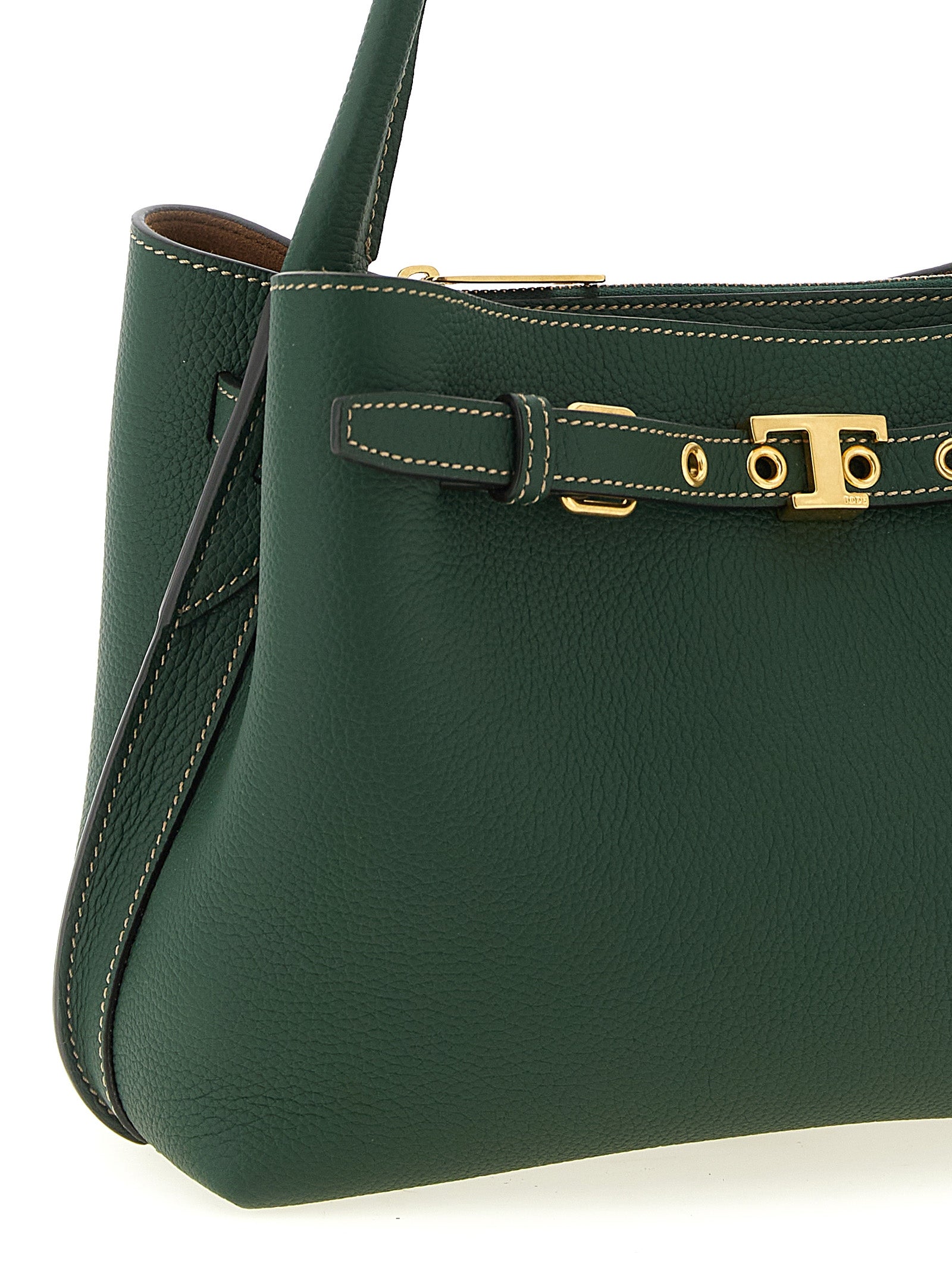 Tod's T Signature Mini Handbag - Green Leather